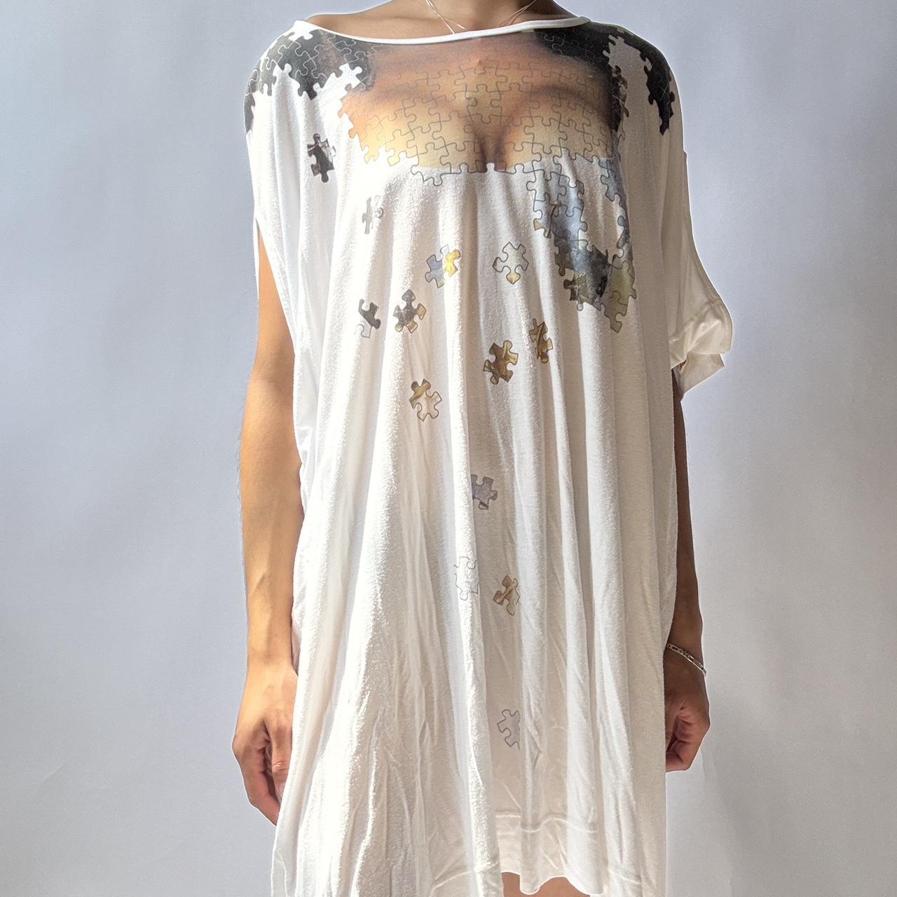 Vivienne Westwood Cleavage Puzzle Trompe L'oeil Print T-Shirt Dress - 𝓈𝑜𝓁𝒹