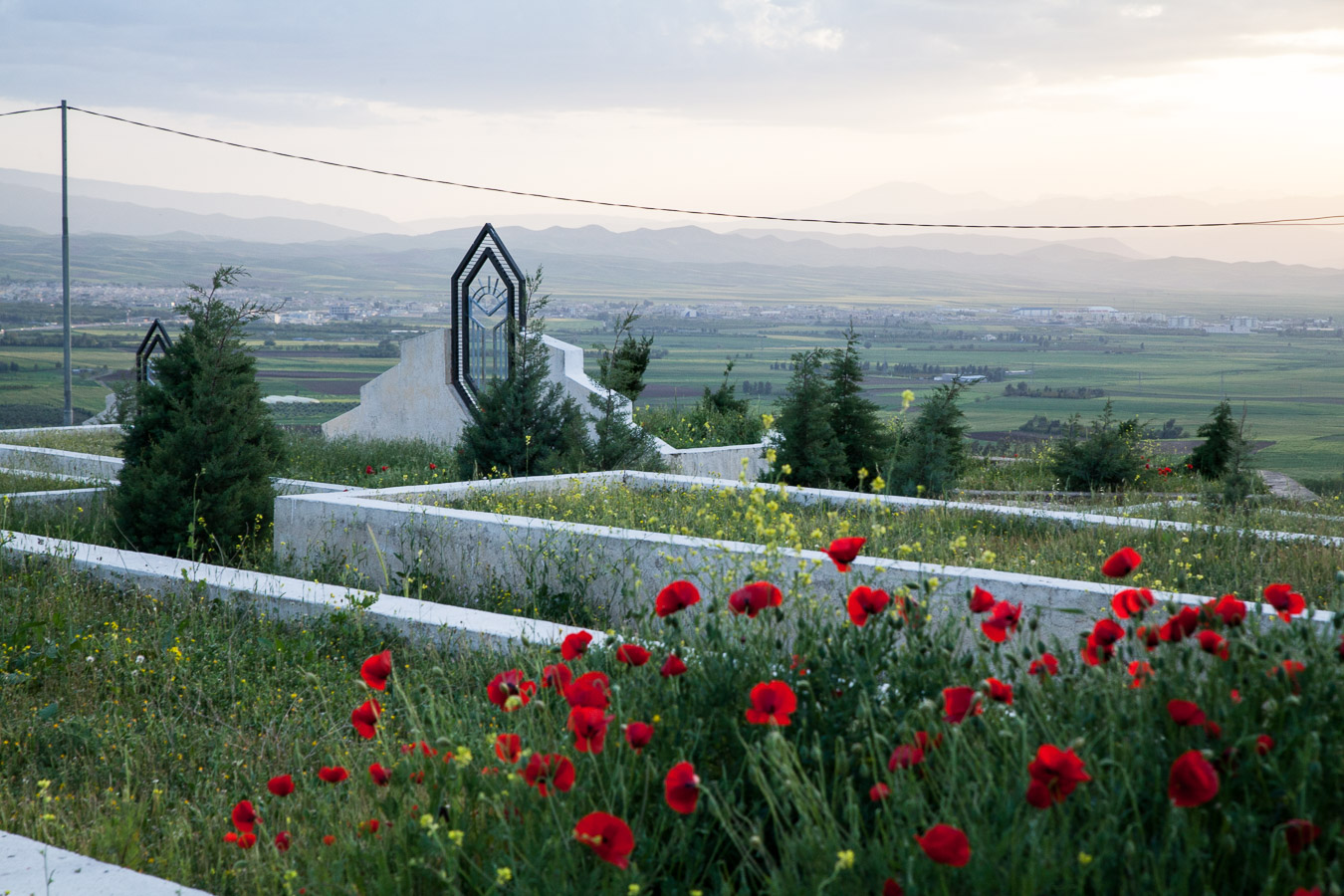 Halabja, iraqi kurdistan Cimeti&egrave;re pour les victimes du massacre.