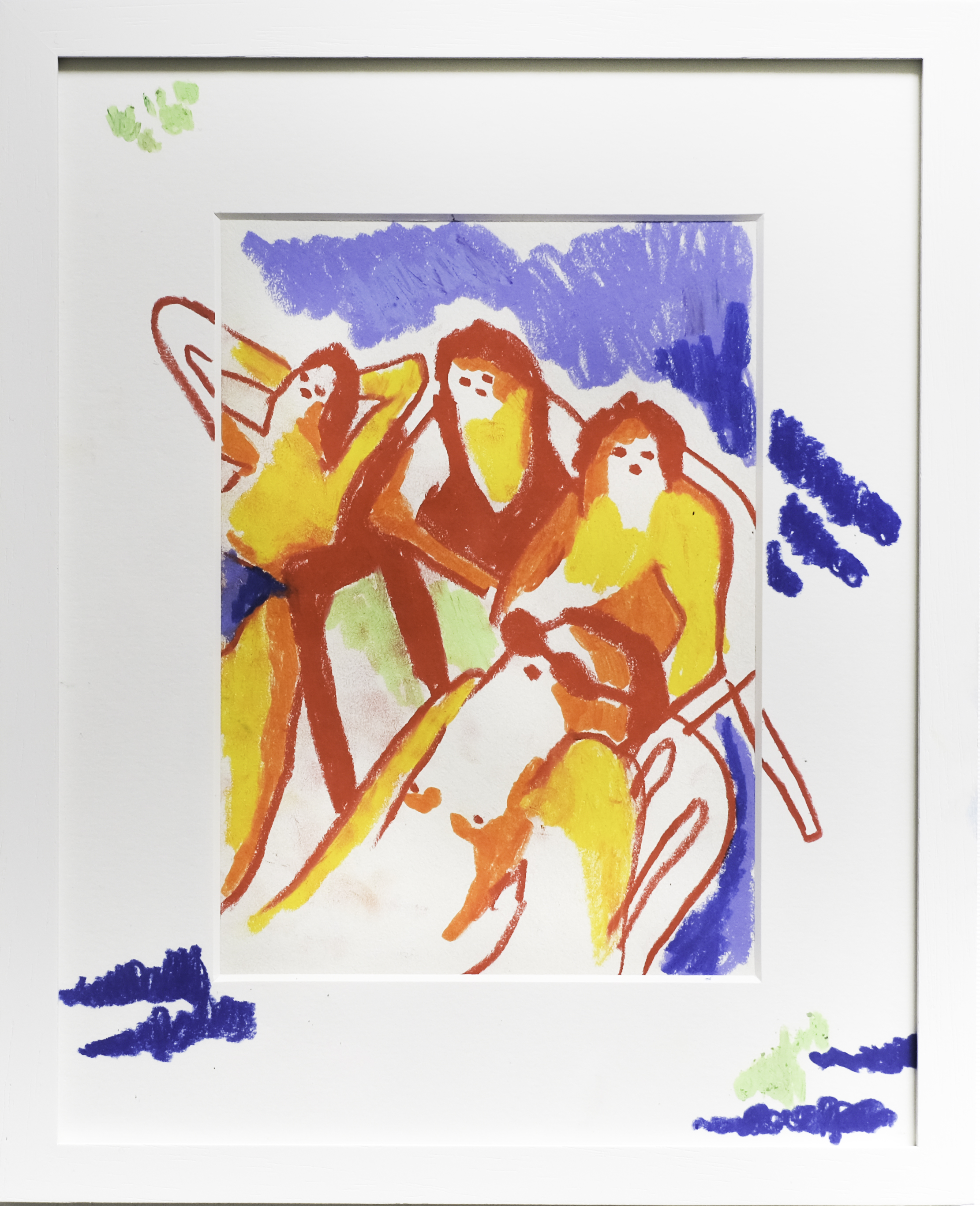 Golden Hour, Aquarelle Sticks on Paper, Moosey Gallery, Norwich 2025