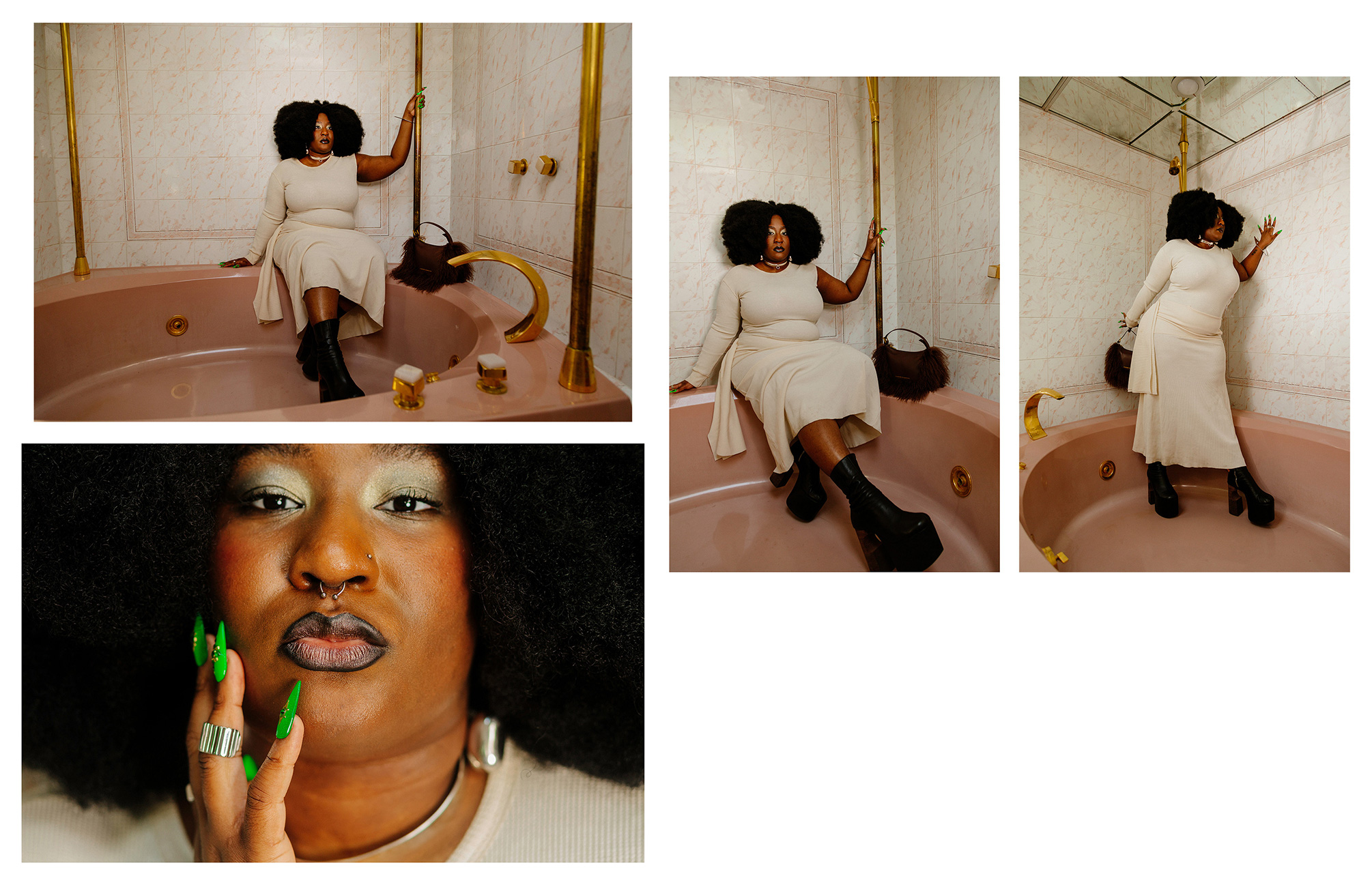 Xmiramira Good Game Feature; Amira Virgil aka Xmiramira of the Noir Network; Photographed by Olivia Joan; Photo Asst by Jack Casto; Styled by Isaiah Dorty; Styling Asst by Iyanla Mosley; Make up by Mollie Gloss for Opus Beauty; Hair by Karla Serrano for Saint Luke Artists; Nails by Sarah Nguyen for Blonde and Co. Co-Produced with Kelsey Bennett.