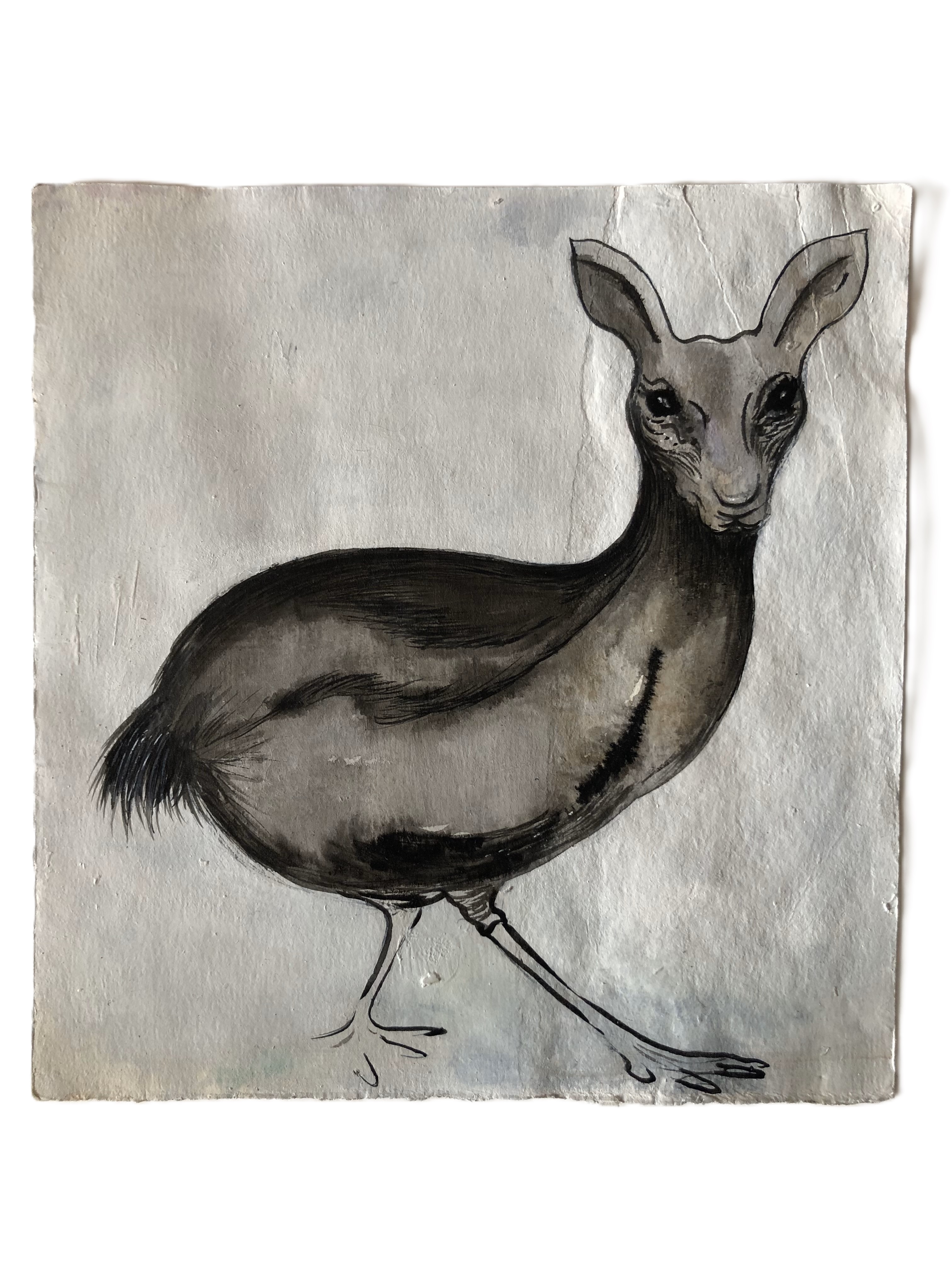 N.C. - Mixed media on paper - 15,5x14,5 cm