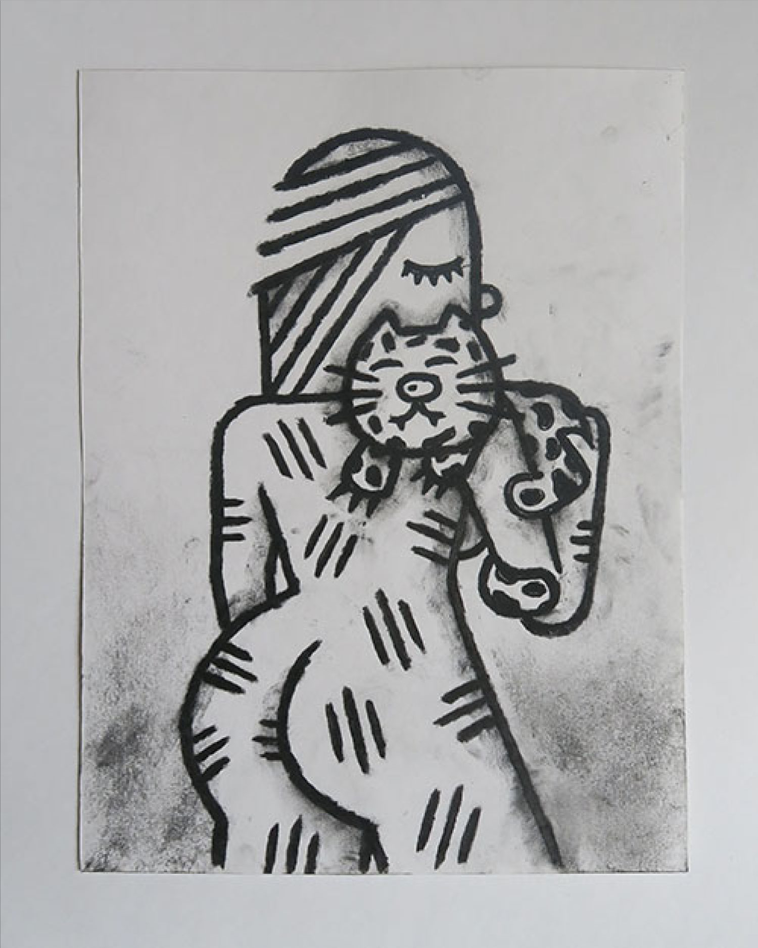 Charcoal on Paper.12x9 Inches. 2019.Sold Out.