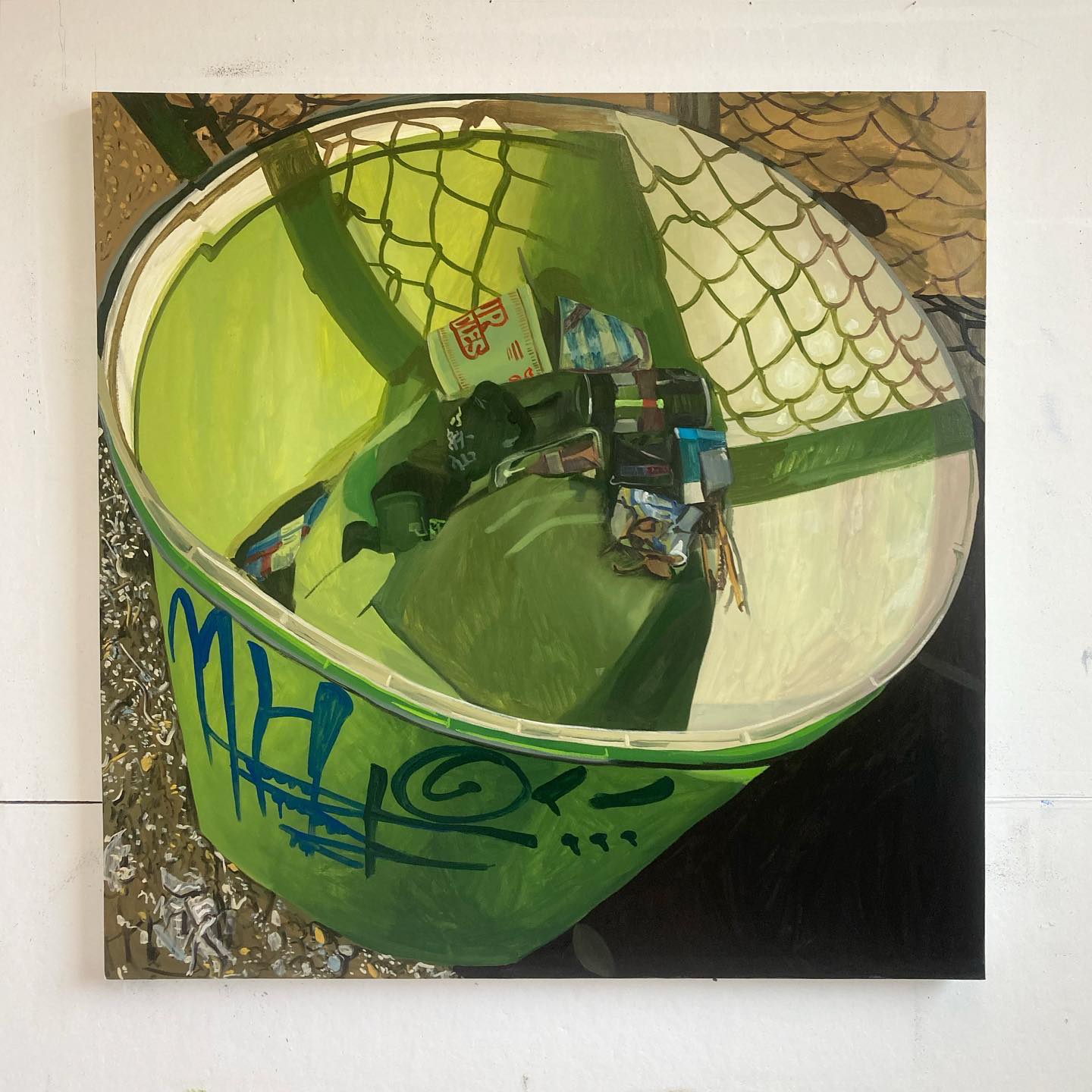 view of trash / oil on canvas / 2022