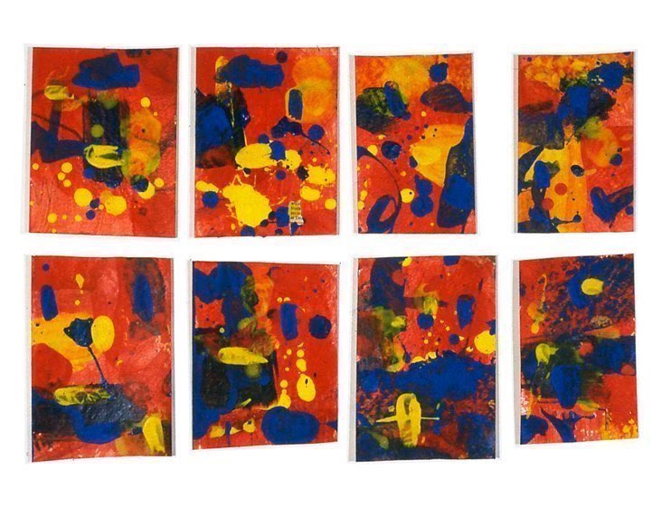 Underground  1997acrylic on paper 18.5 x 12.5”