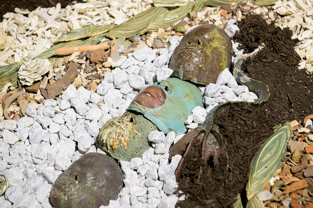 Detail, Sana Musasama, "Stop", 1994, and "Sugar vs. Sap," 1992