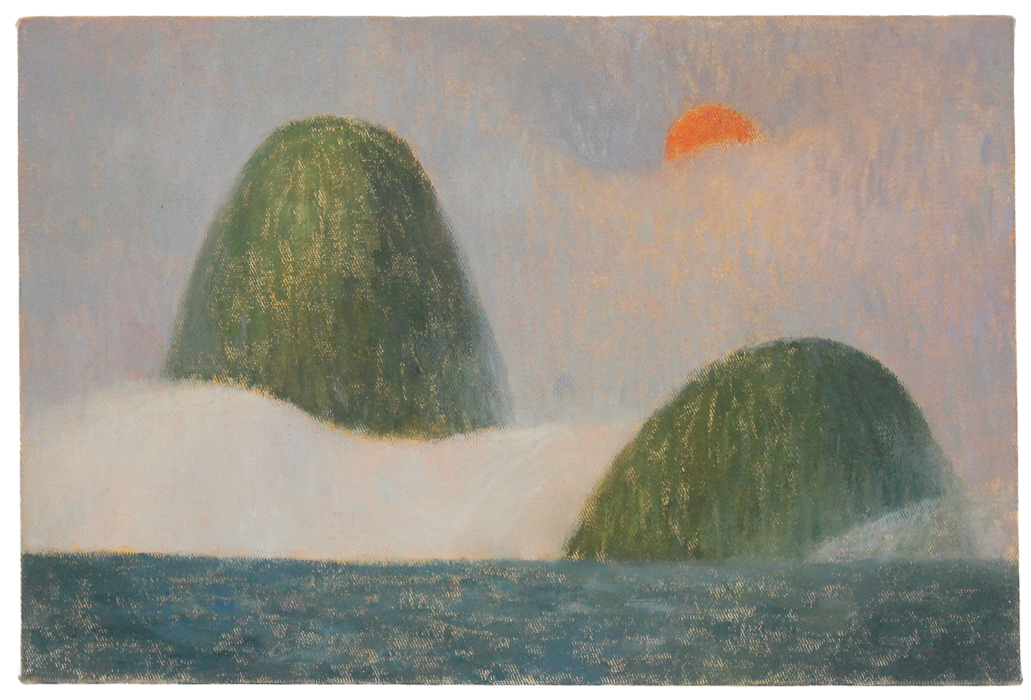 "Morros", 2017, óleo sobre tela