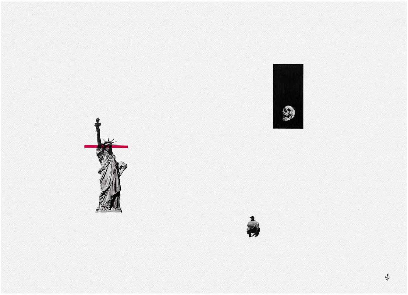 MODERN LIBERTY  60 x 42cm  $1250