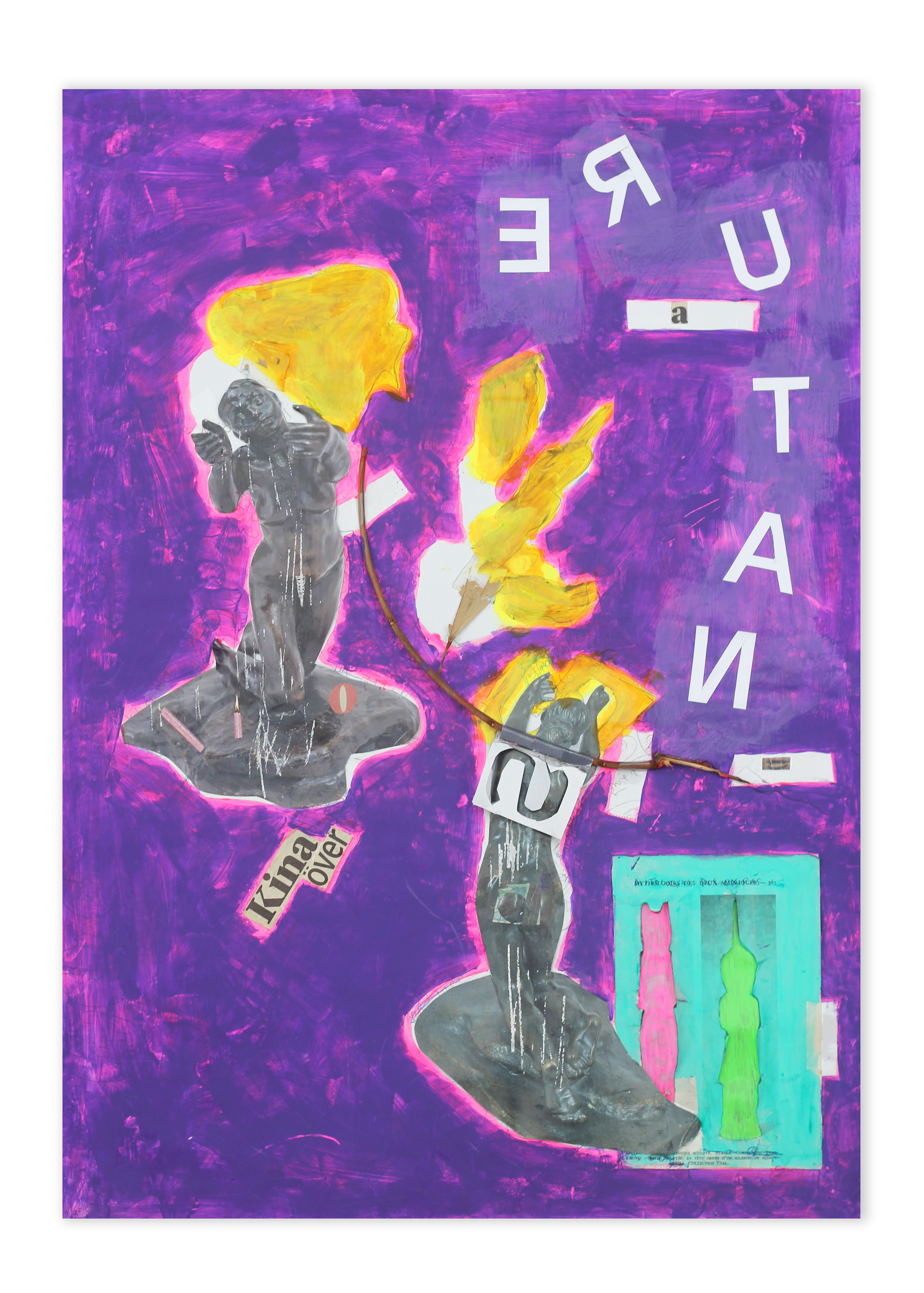 Nature, 2021Poster, collage and painting 50x70cm