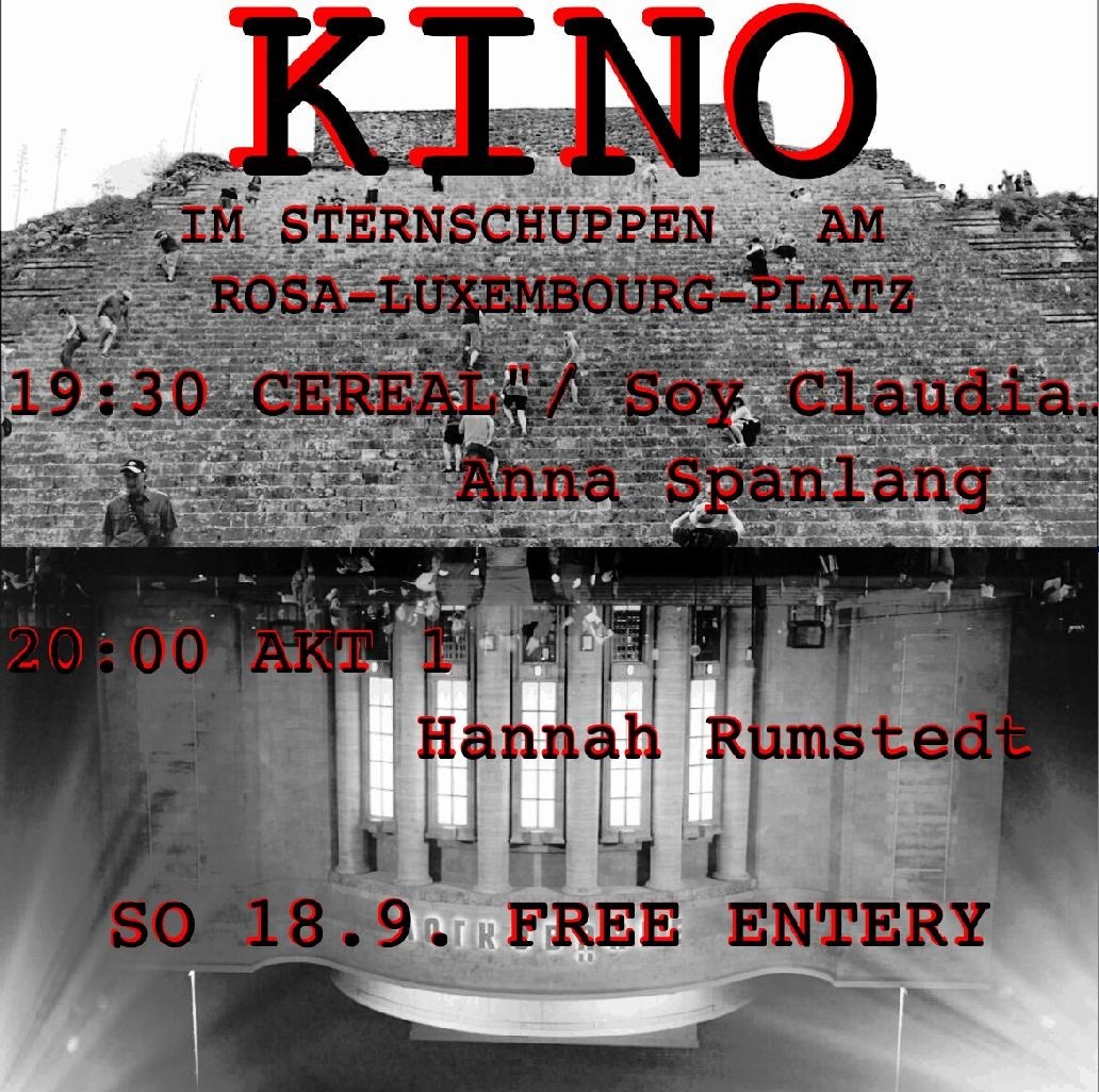 CEREAL (installation view): Sept. 18th, 2022 - 7:30pm @Sternschuppen/Volksbühne am Rosa Luxembourg-Platz, Berlin