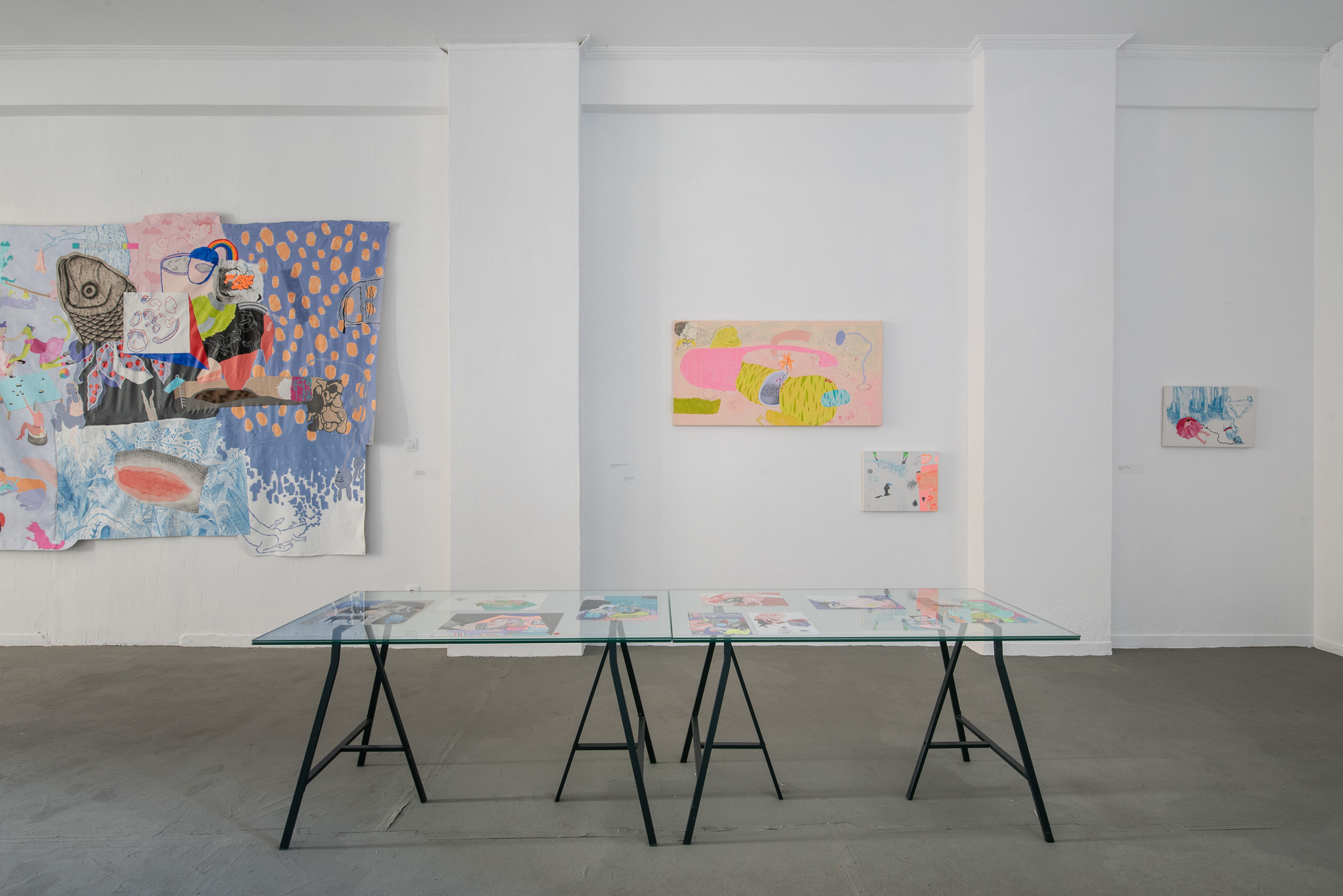 how to host a rawmantic dinner party installation view, 2021, Alibi Gallery