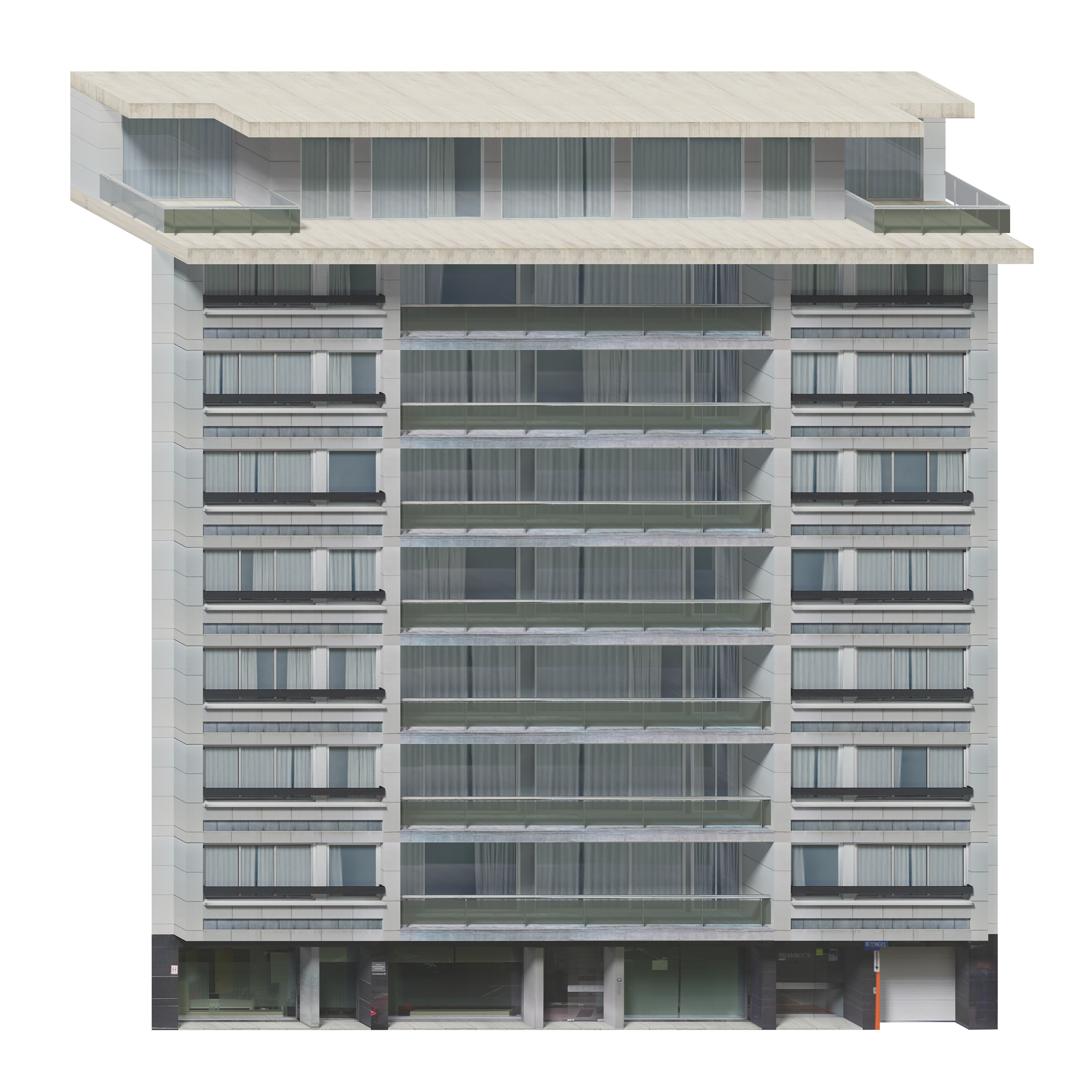Residentie Shamrock, Hubert Frere-Orbanlaan 178-211, Ghent by Marius Wißler
