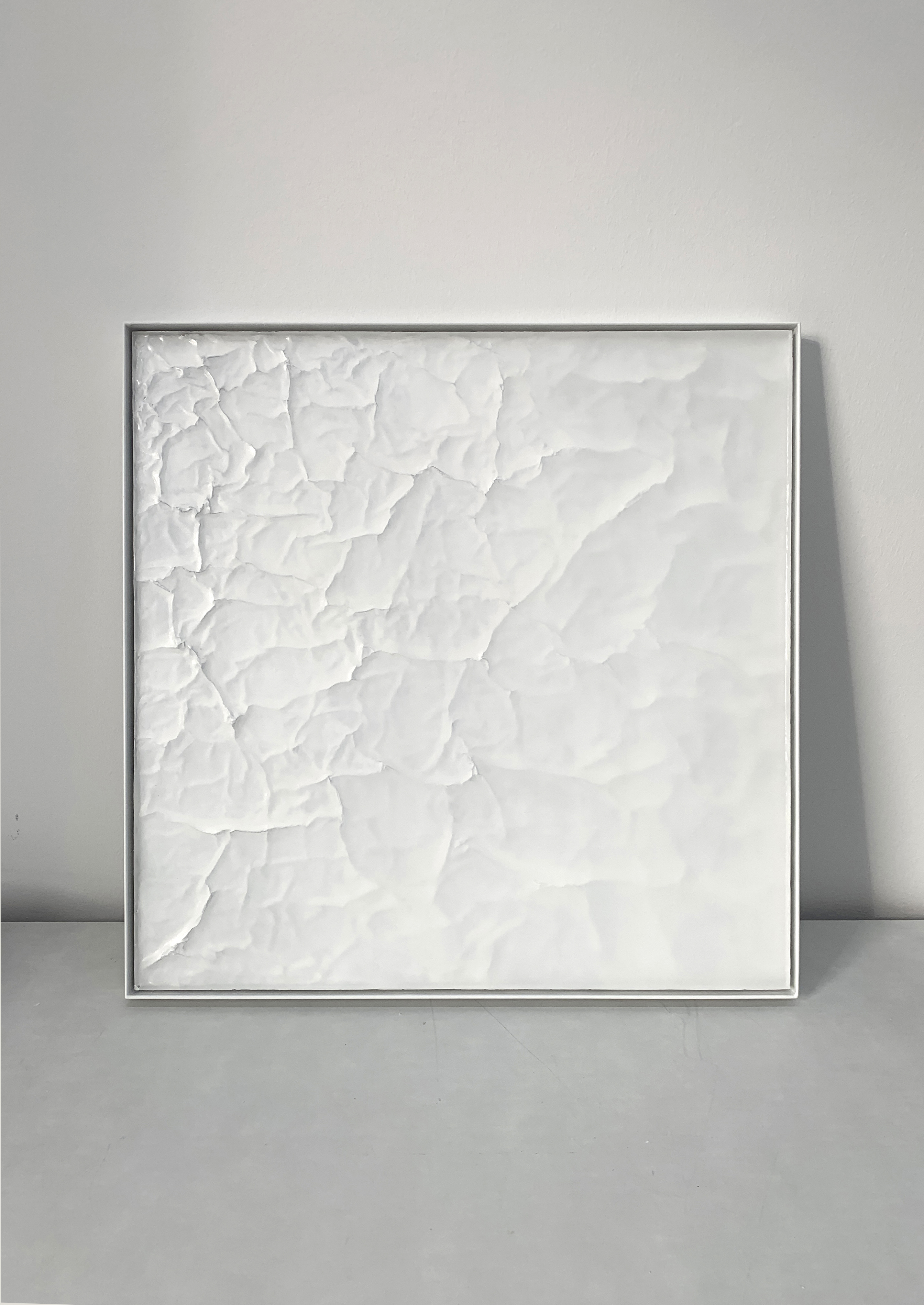 Cessation 15, 2021, mixed media, 45 x 45 x 3 cm