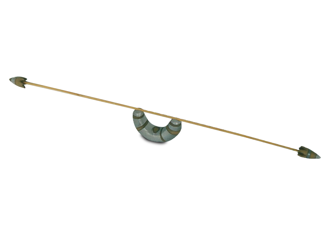 L'esibizionista (Refrattario nero, smalto e legno, cm 10x38x3)