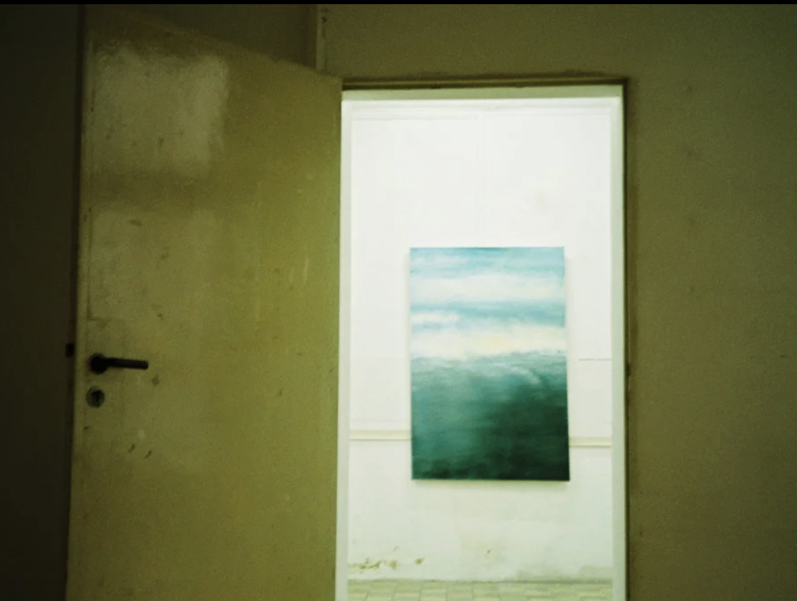 Wolken und Meer &mdash; Oil on canvas, 2022 (sold)