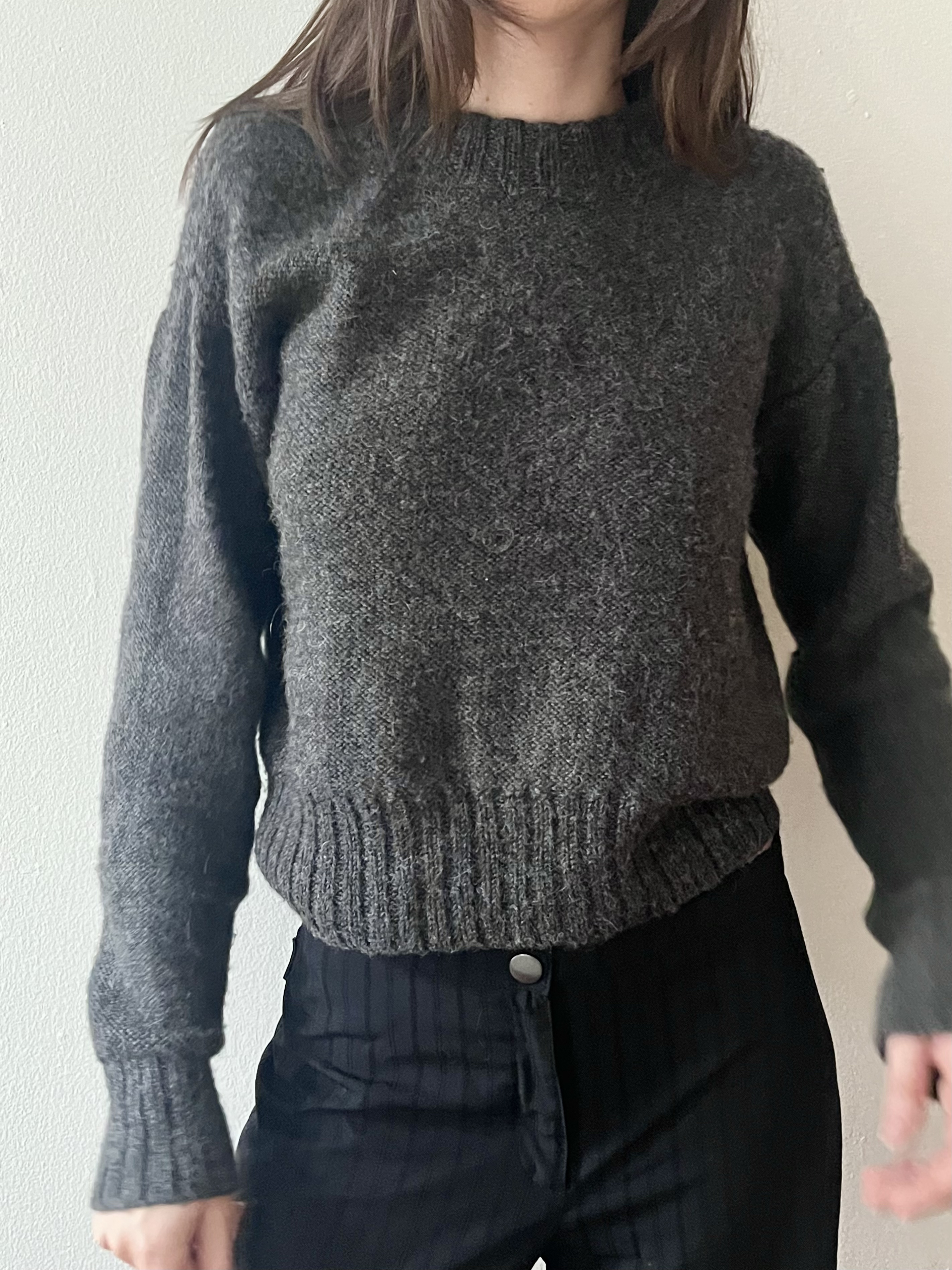 Fuzzy Alpaca Sweater - Machine Knit