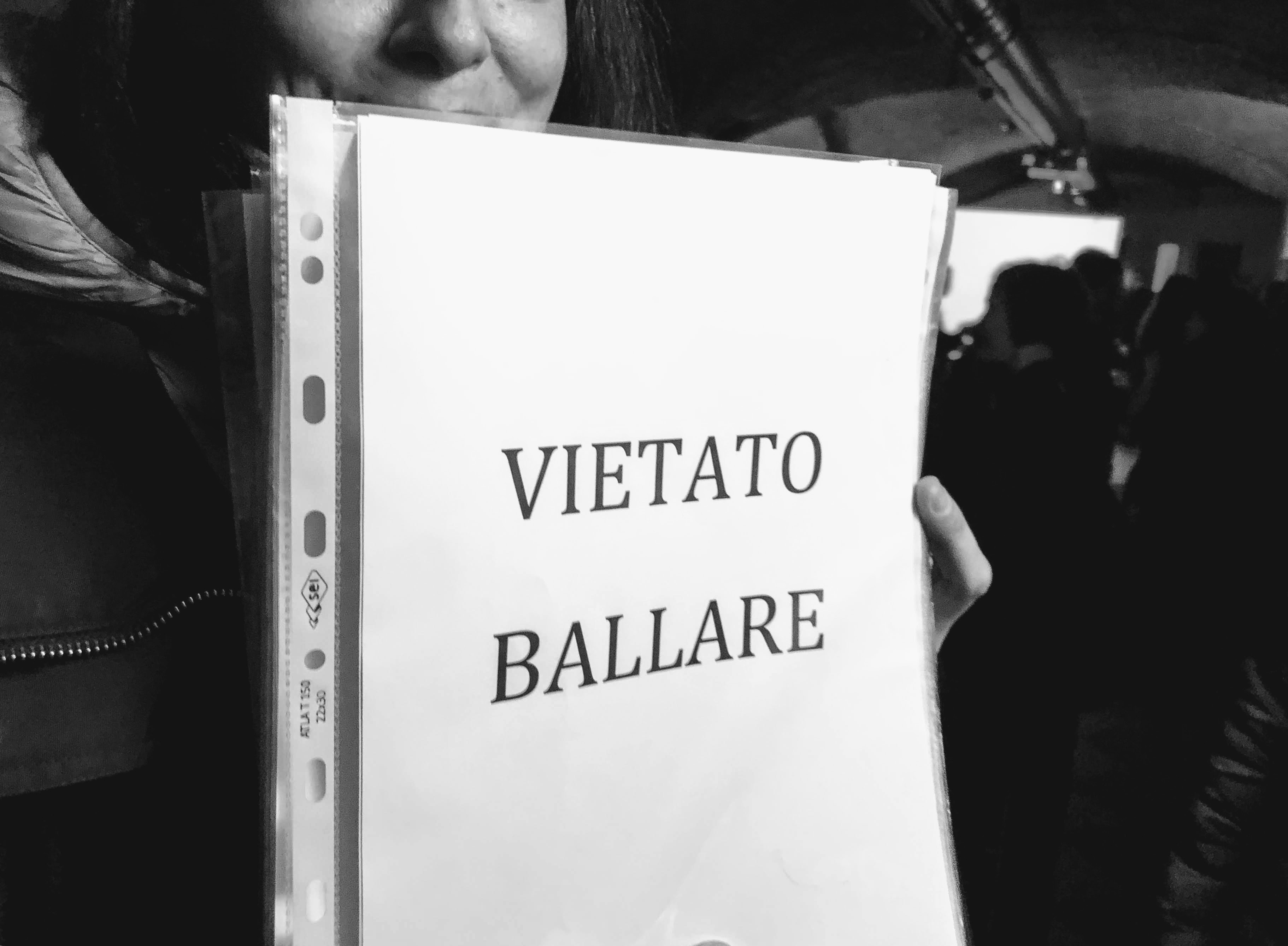 «Vietato ballare», Fruit Exhibition, Bologna, 1-2-19