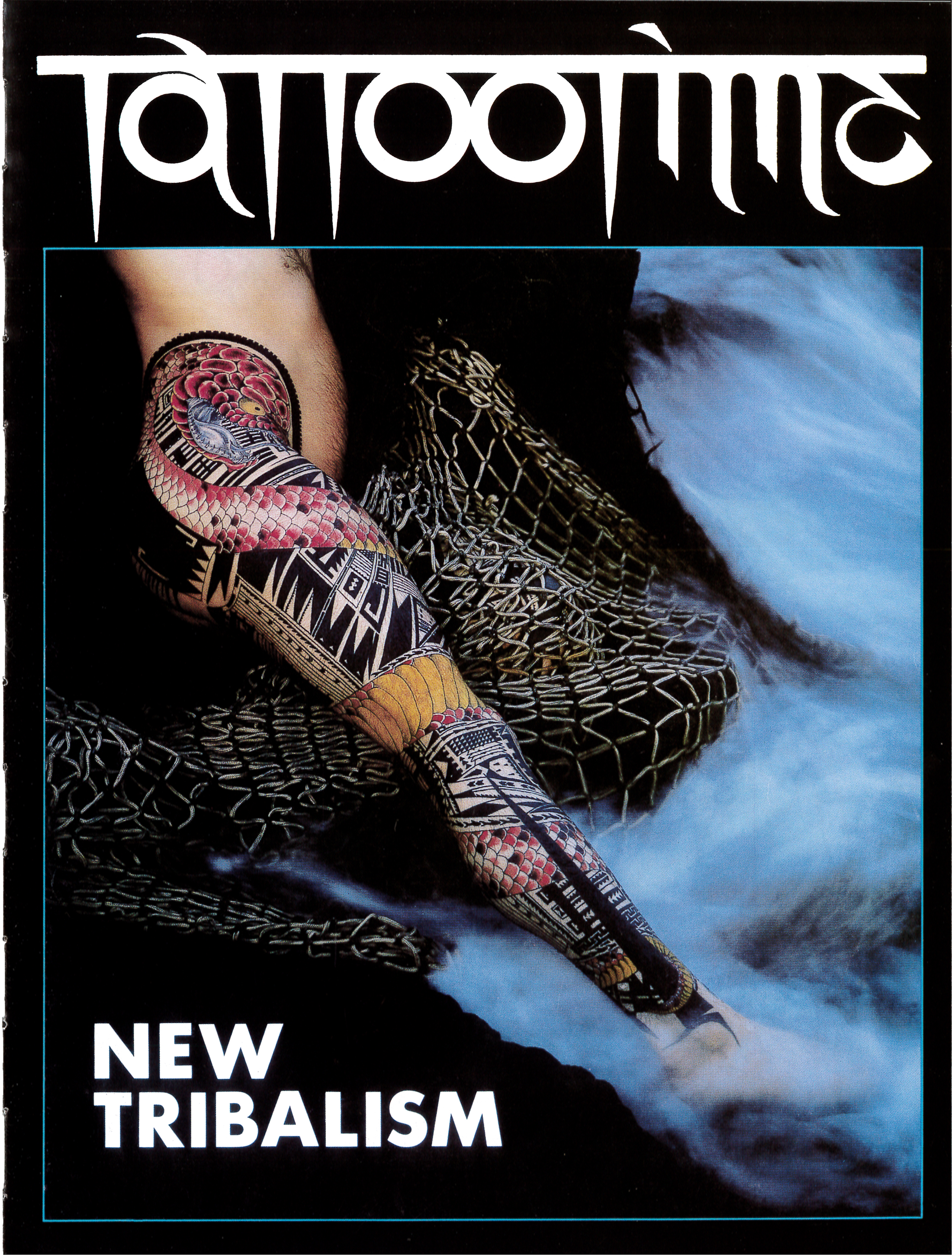 The first issue of Tattootime featuring the “New Tribalism,” 1982.Ed Hardy first explored the history of tattooing for a grade-school assignment on possible careers; he did his research at the Los Angeles Public Library, where he found very little material. In 1982 he filled this need for tattoo information by founding Tattootime, a groundbreaking periodical that provided a much-needed resource about tattooers and the cultural history of tattooing. This was the beginning of Hardy/Marks Publications, founded by Hardy and Francesca Passalacqua, which has since published more than forty books on tattoos, tattoo art, and tattoo art history.