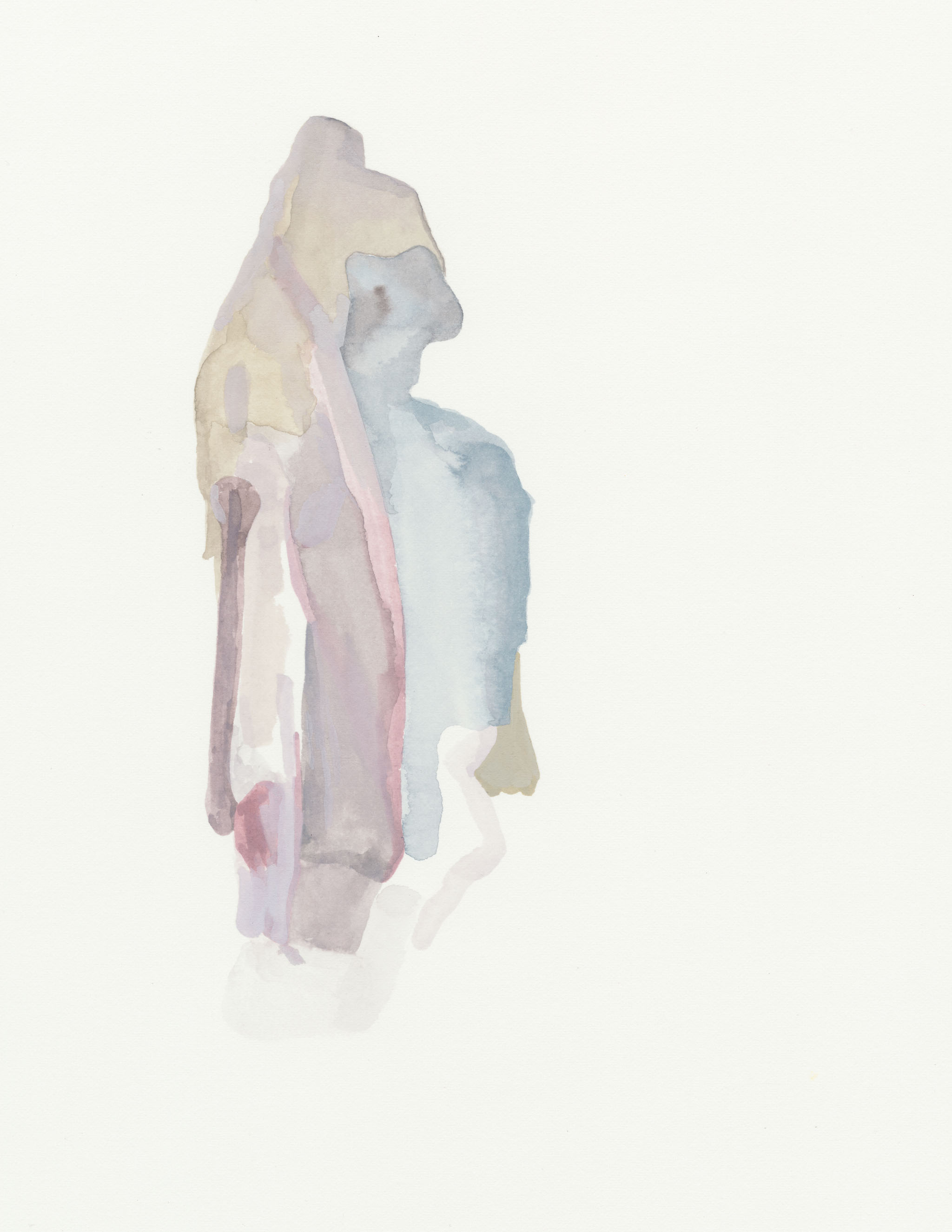 Oval 11x8.5 watercolor on paper 2017