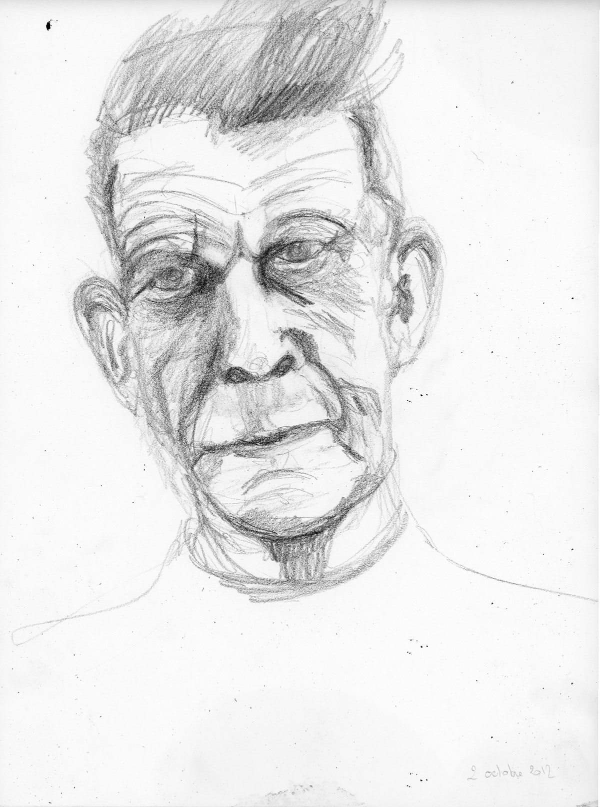 Francis,2020,crayon de papier,41x30cm 