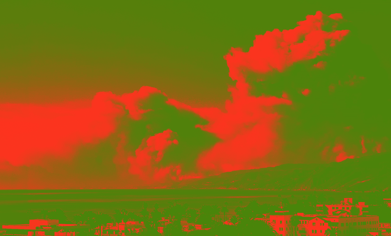 Smoke from the California wildfires, animation - It’s Freezing in LA! #2: Time for a Change