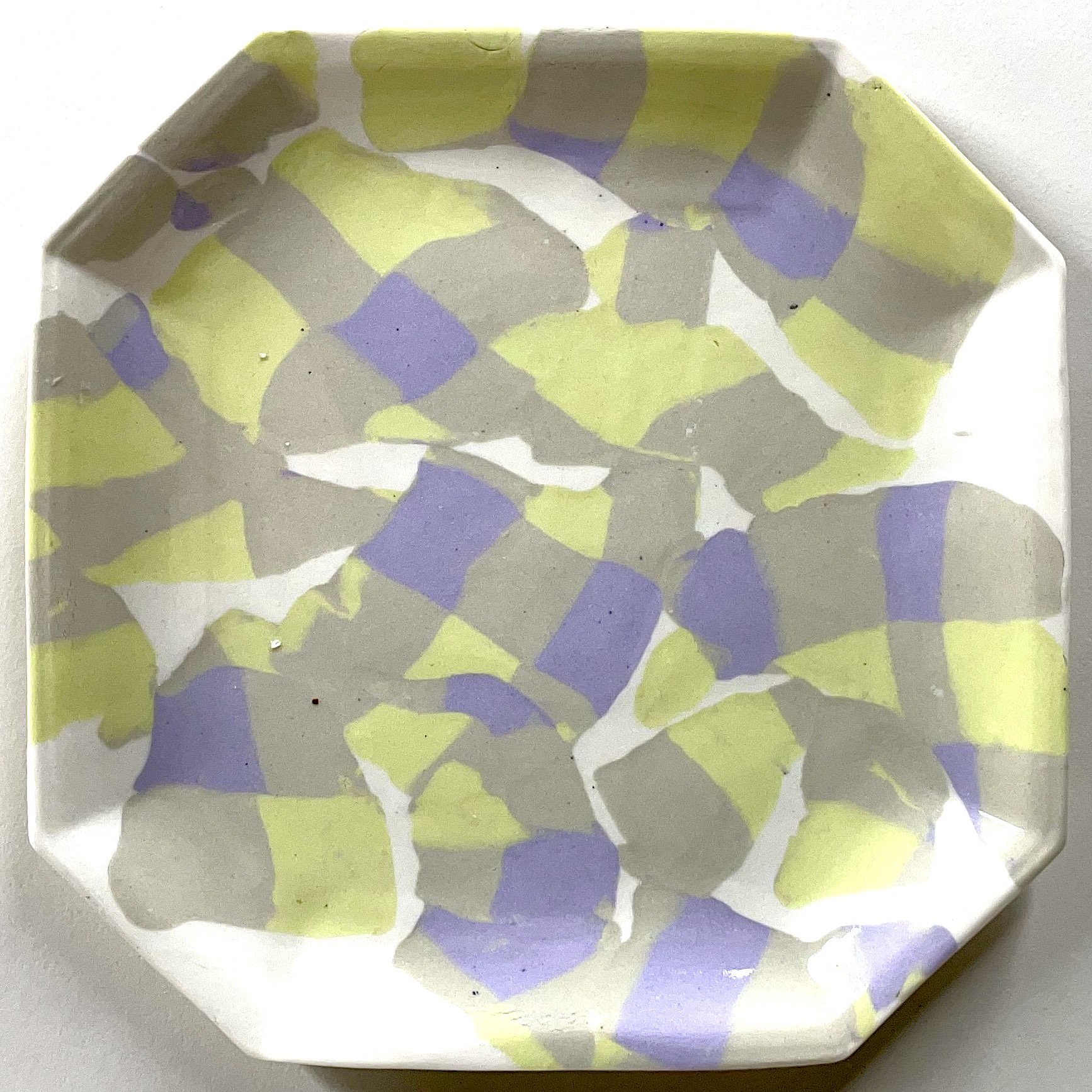 Medium Scrapware Octogonal Plate [$96]