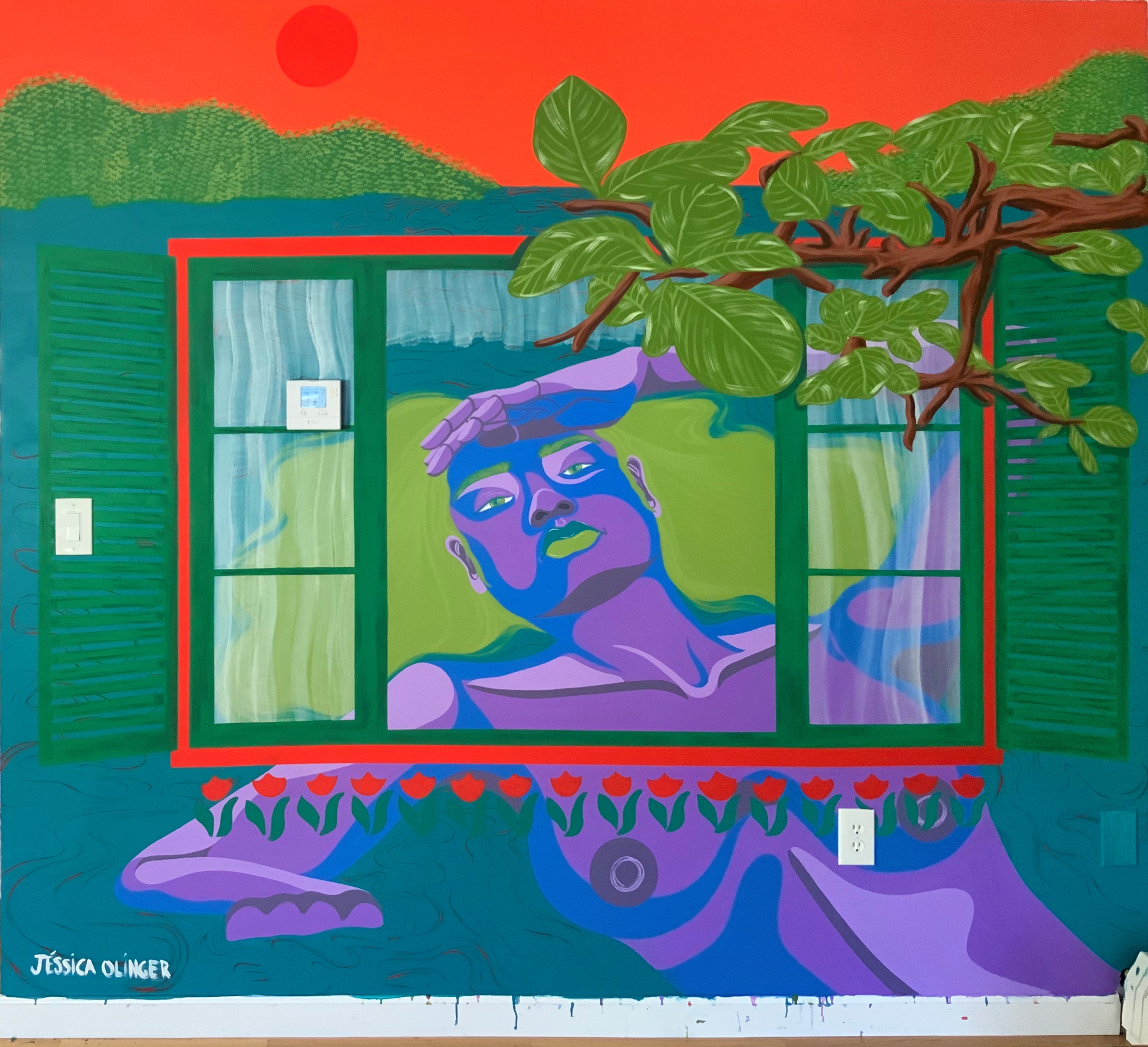 private residence mural / New Hampshire / 2021