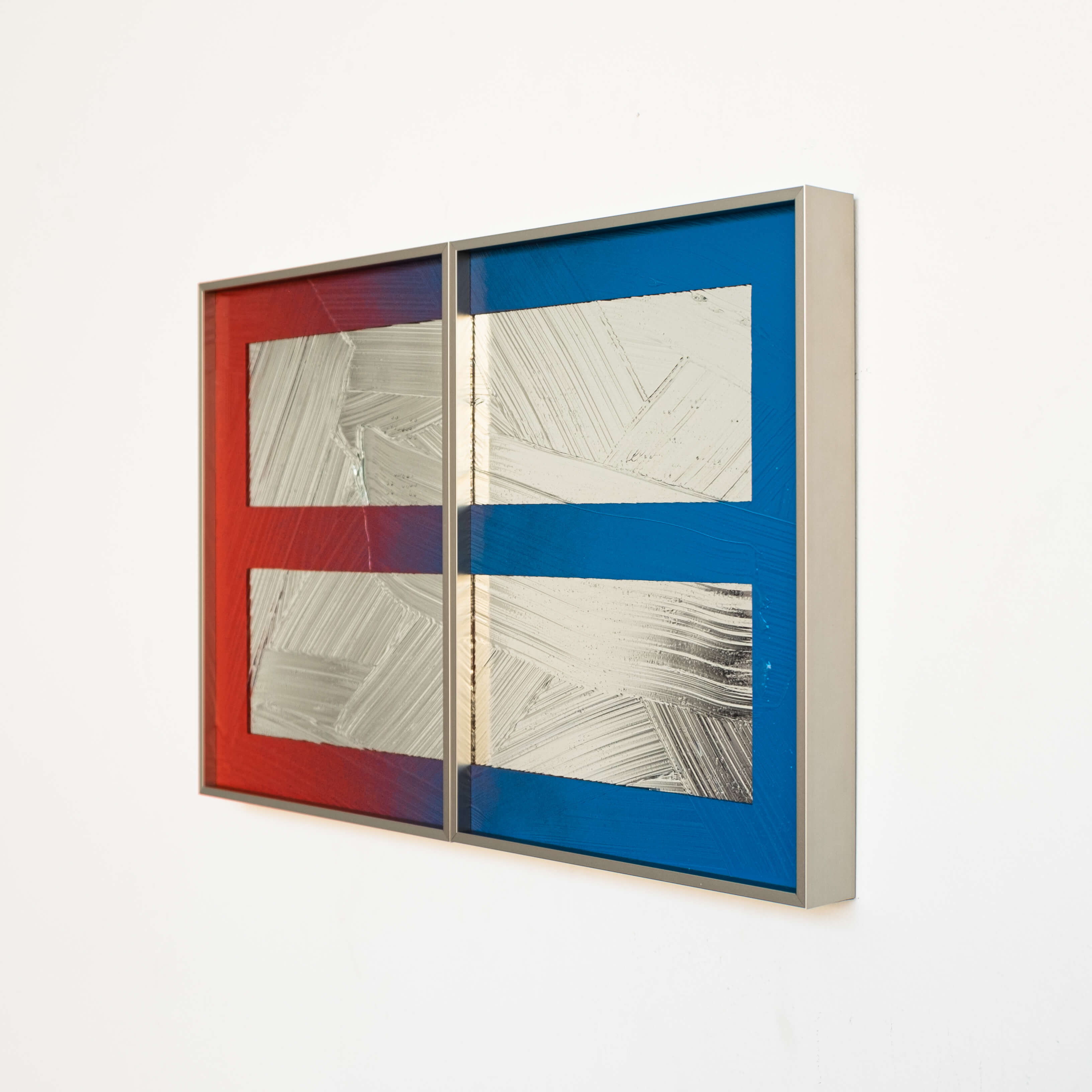 RIS 26 (The Absence of Green), 2020, Enamel and acrylic on mirror, 12 x 18 in