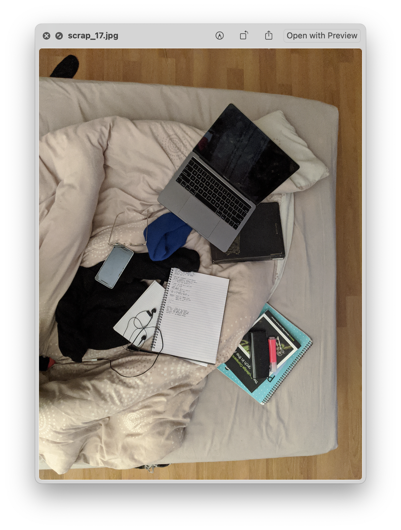 My practice happens in my bed