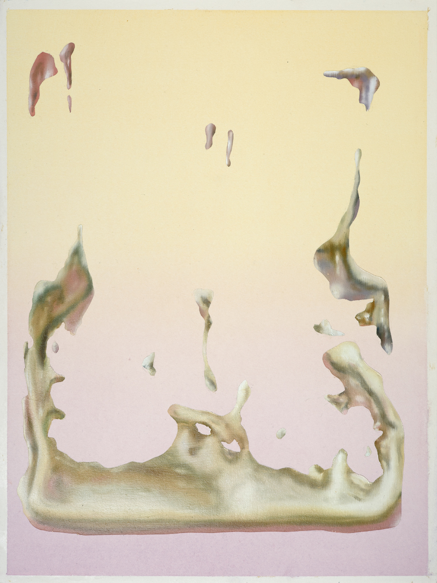 untitled, oil and watercolor on paper, 41 x 31 cm, 2021