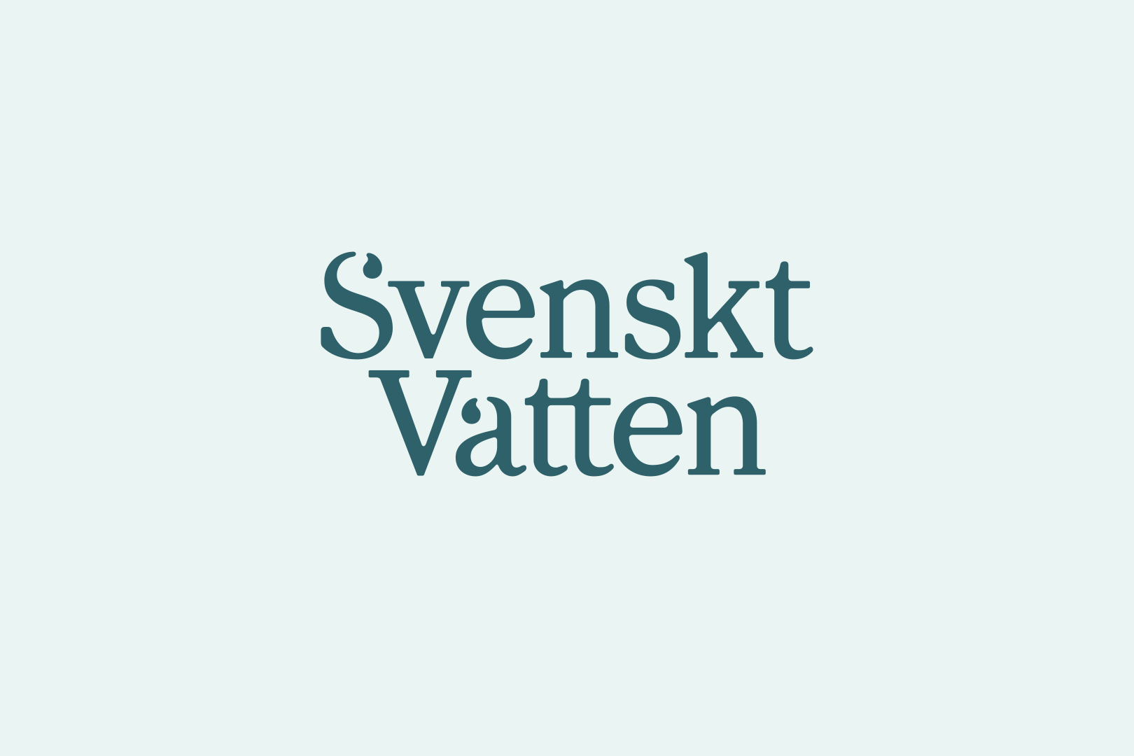 Logo for Svenskt Vatten, water and wastewater association