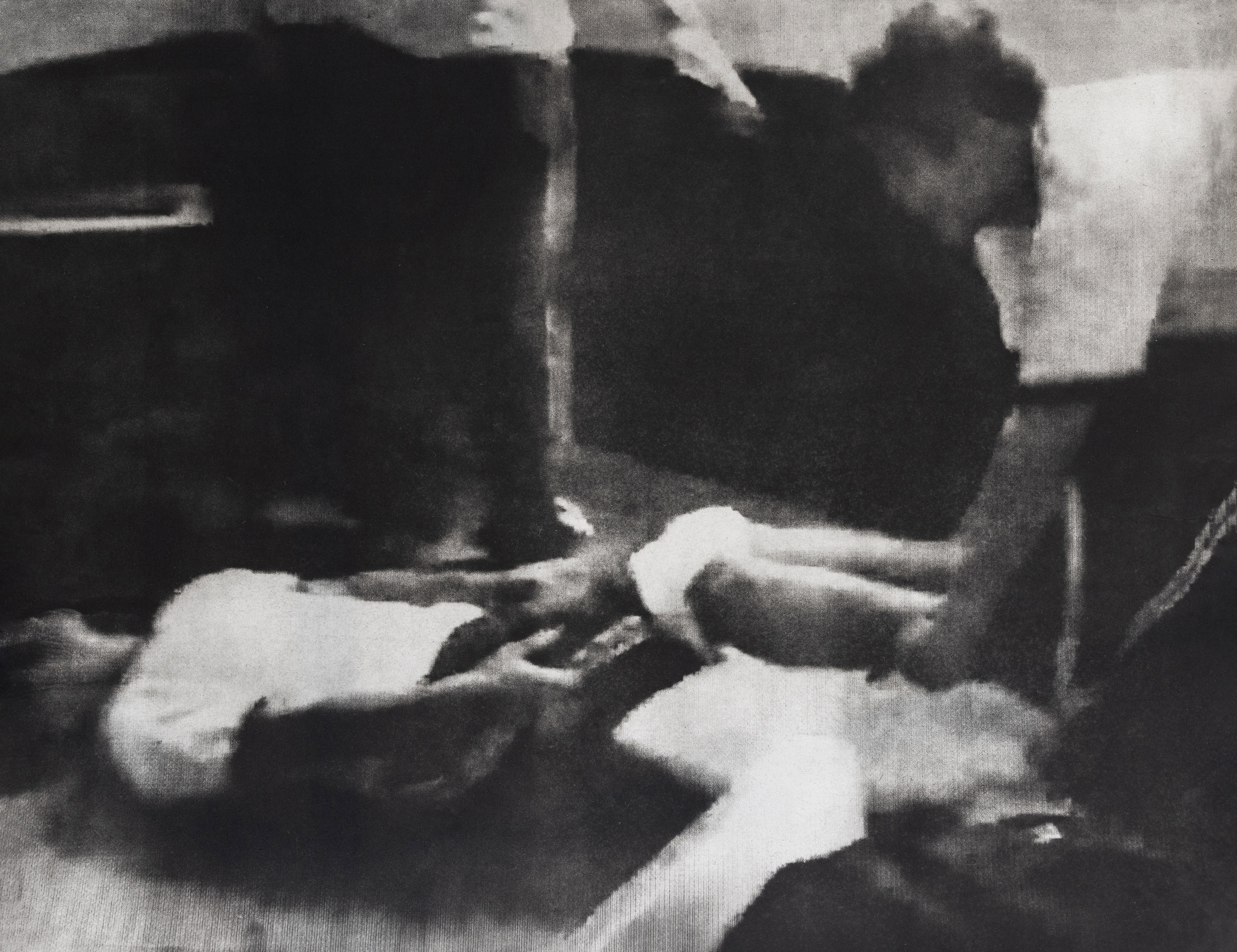 CARGAMONTÓN, 2022, Aquatint Photogravure, 27 x 35 inches
