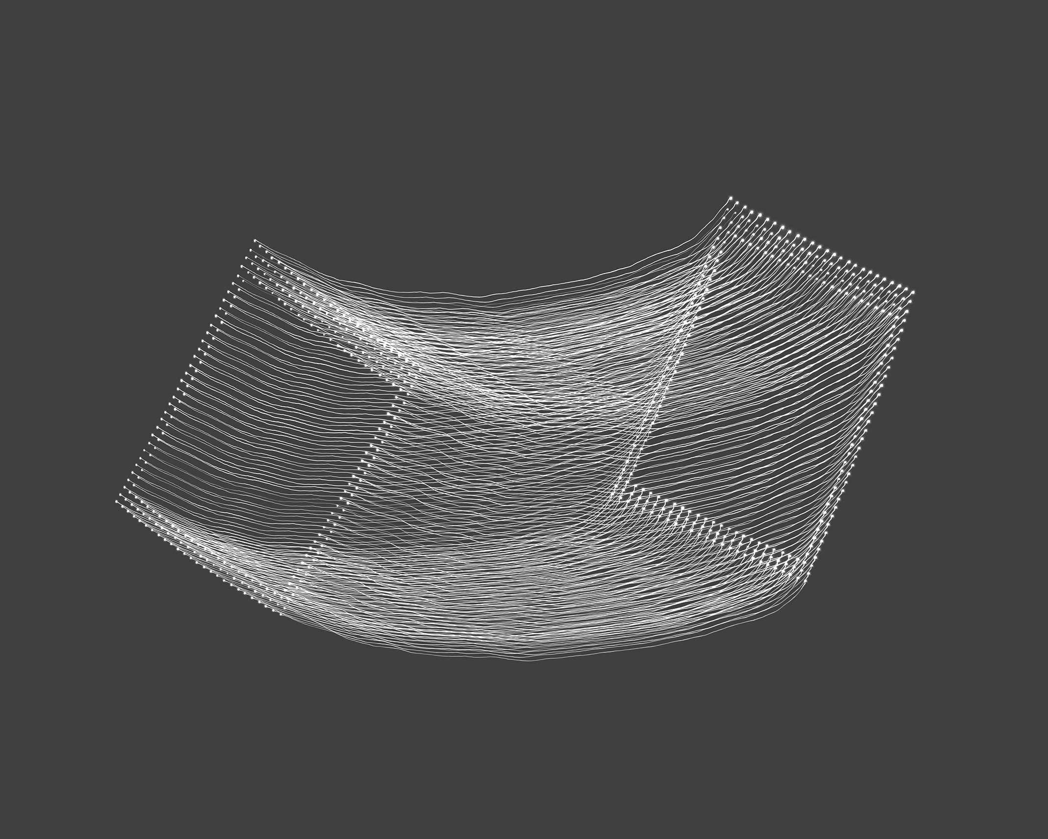 Variation 102. Distance between two points (2021), 60x75 cm