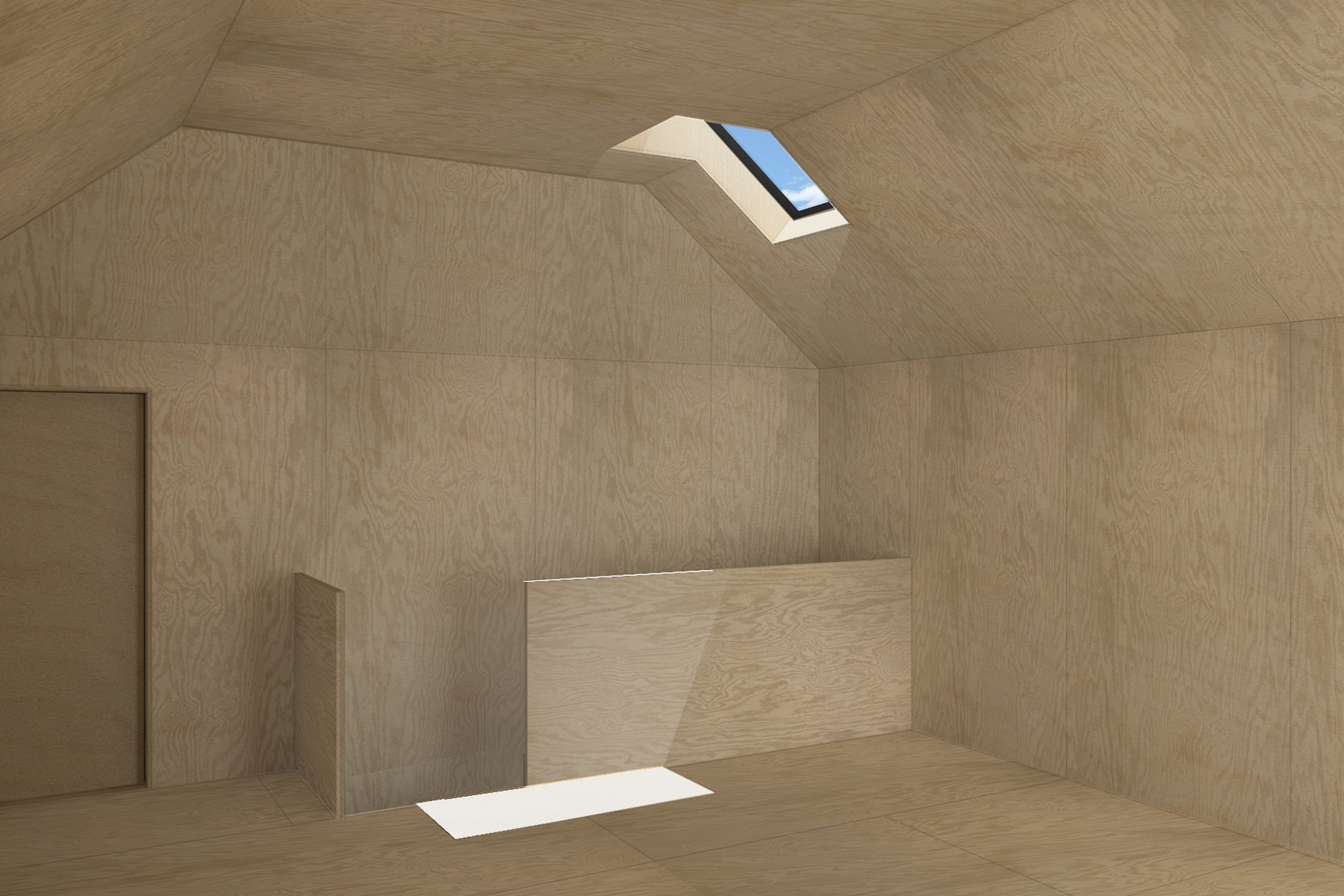 ● Skylight over stair / Germantown Barn / Frederick Tang Architecture / Role: Project Manager / Brooklyn, NY (2019-21)