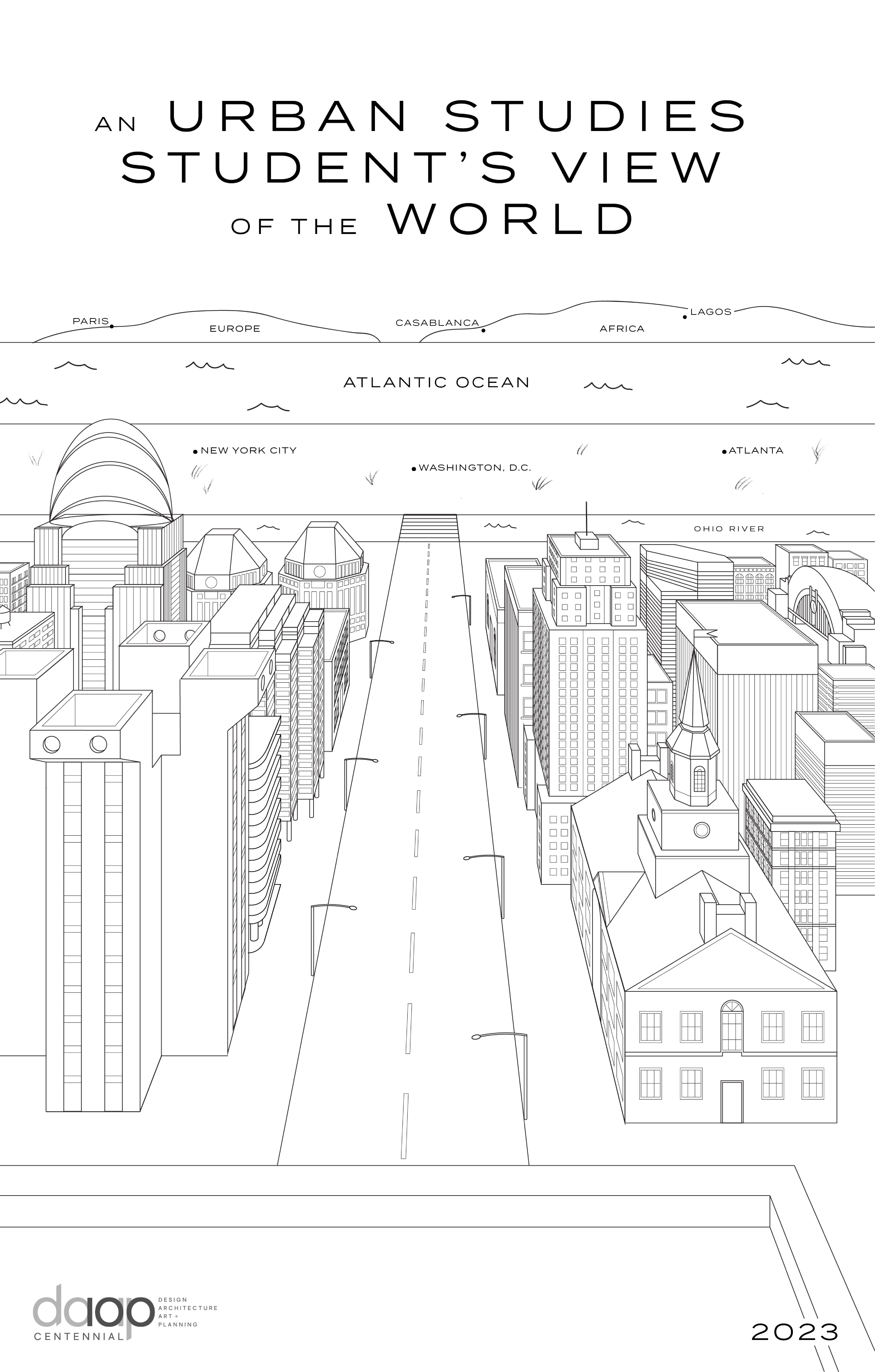 A spoof of The New Yorker's "A New Yorker's View of the World."