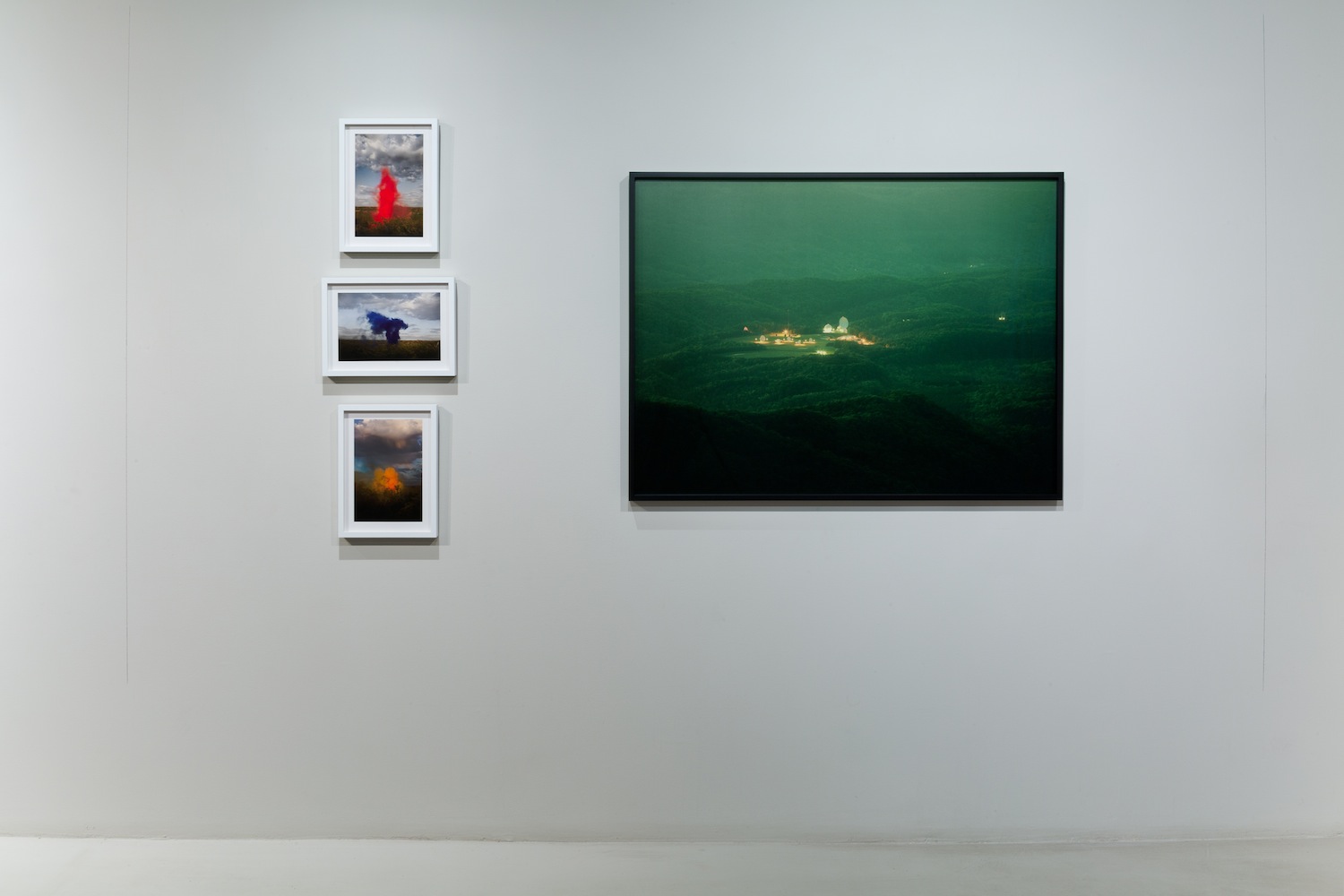 Melissa Dubbin/ Aaron S. Davidson Smokescreen (Family Portrait 5) (2010) and Trevor Paglen They Watch the Moon (2010)