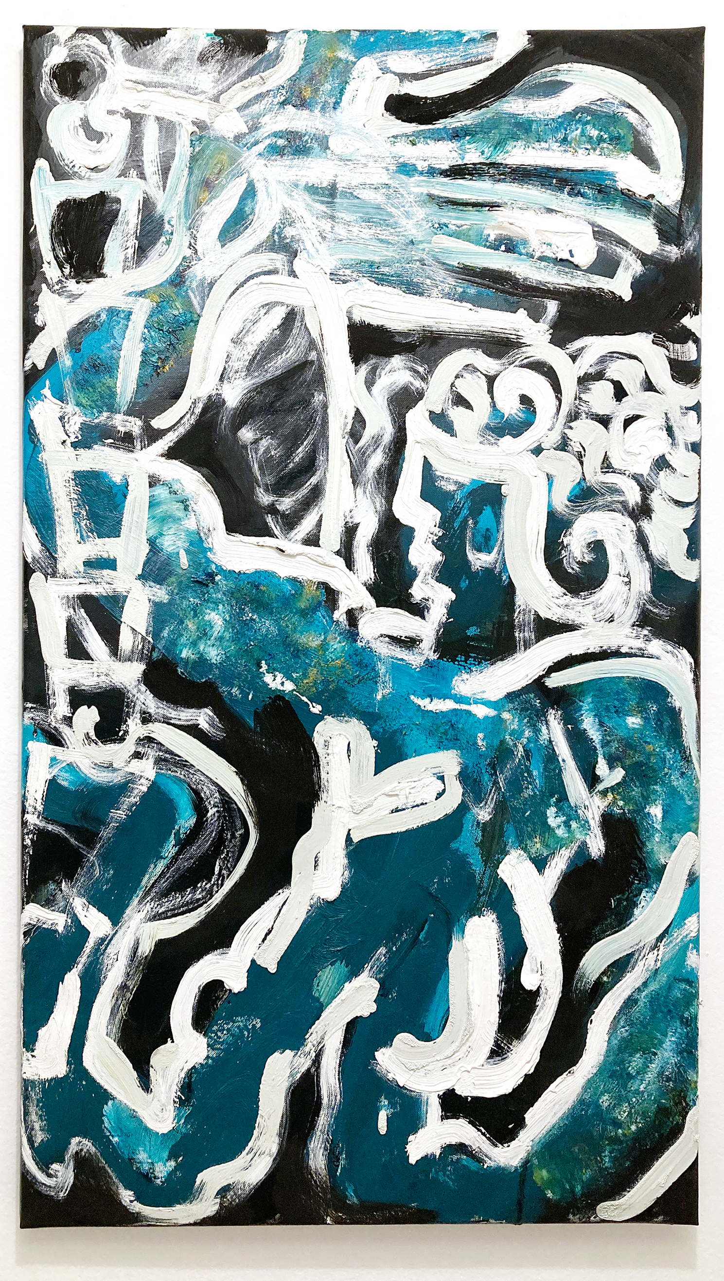 Genu Berlo, Manava, 2021, oil on canvas, 50x85 cm