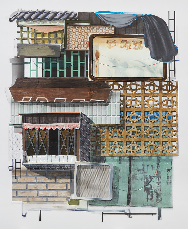 8X, acrylics and oil on canvas, 220 x 180 cm, 2020