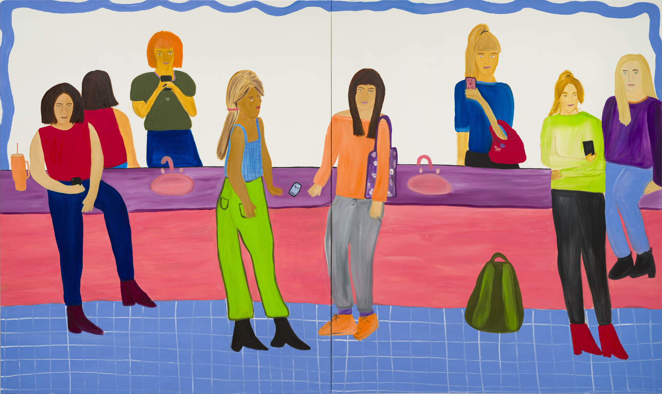 Chamber of Reflection, Oil on Canvas, 190 x 310 cm, 2024