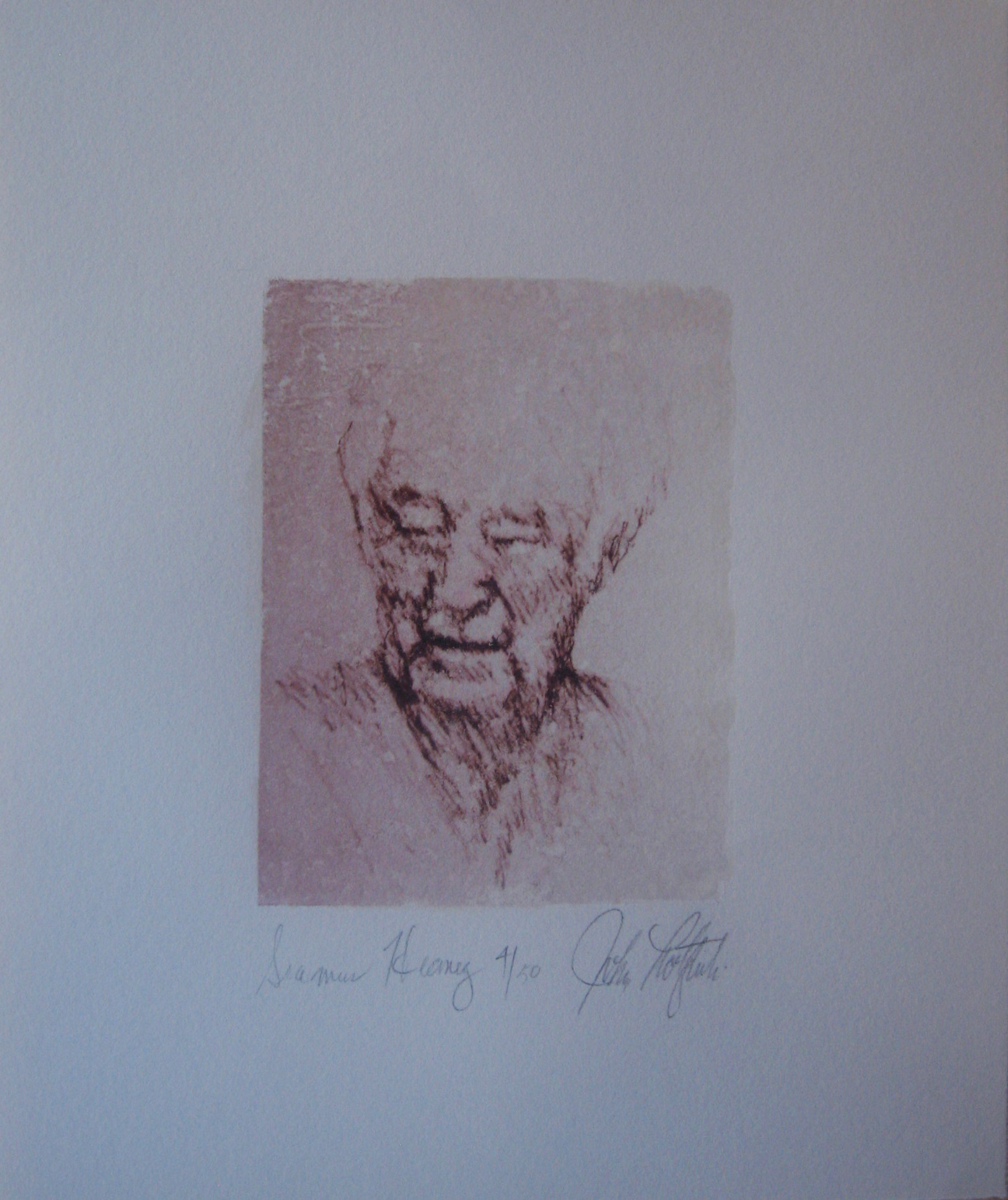  H: Seamus Heaney 14” x 11.5” 