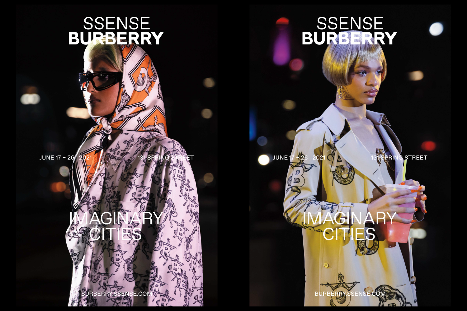 SSENSE : BURBERRY. Design Direction: Gabriel Melcher. Design: SSENSE Design.