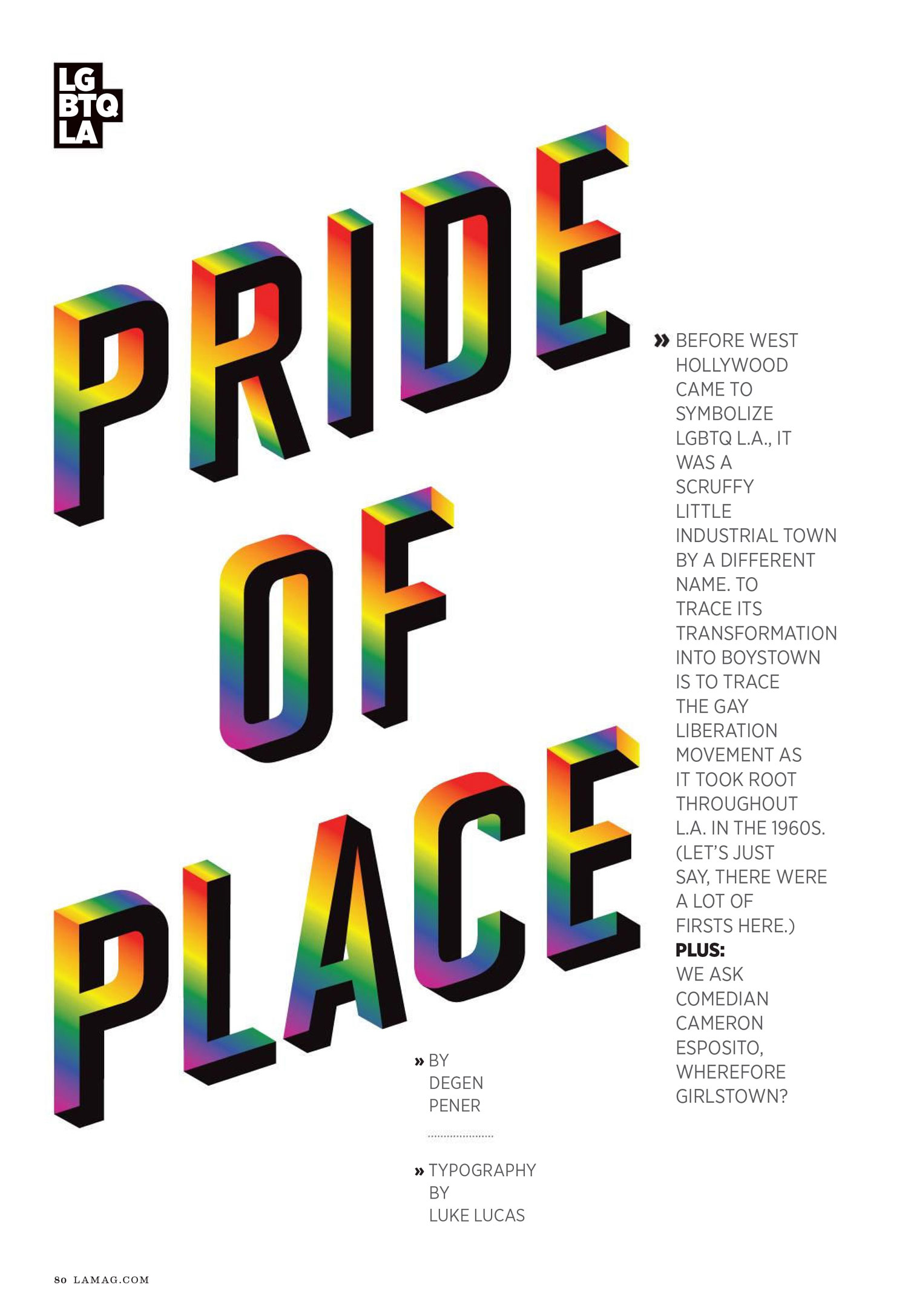 Los Angeles Magazine – Pride Of Place – April 2017
