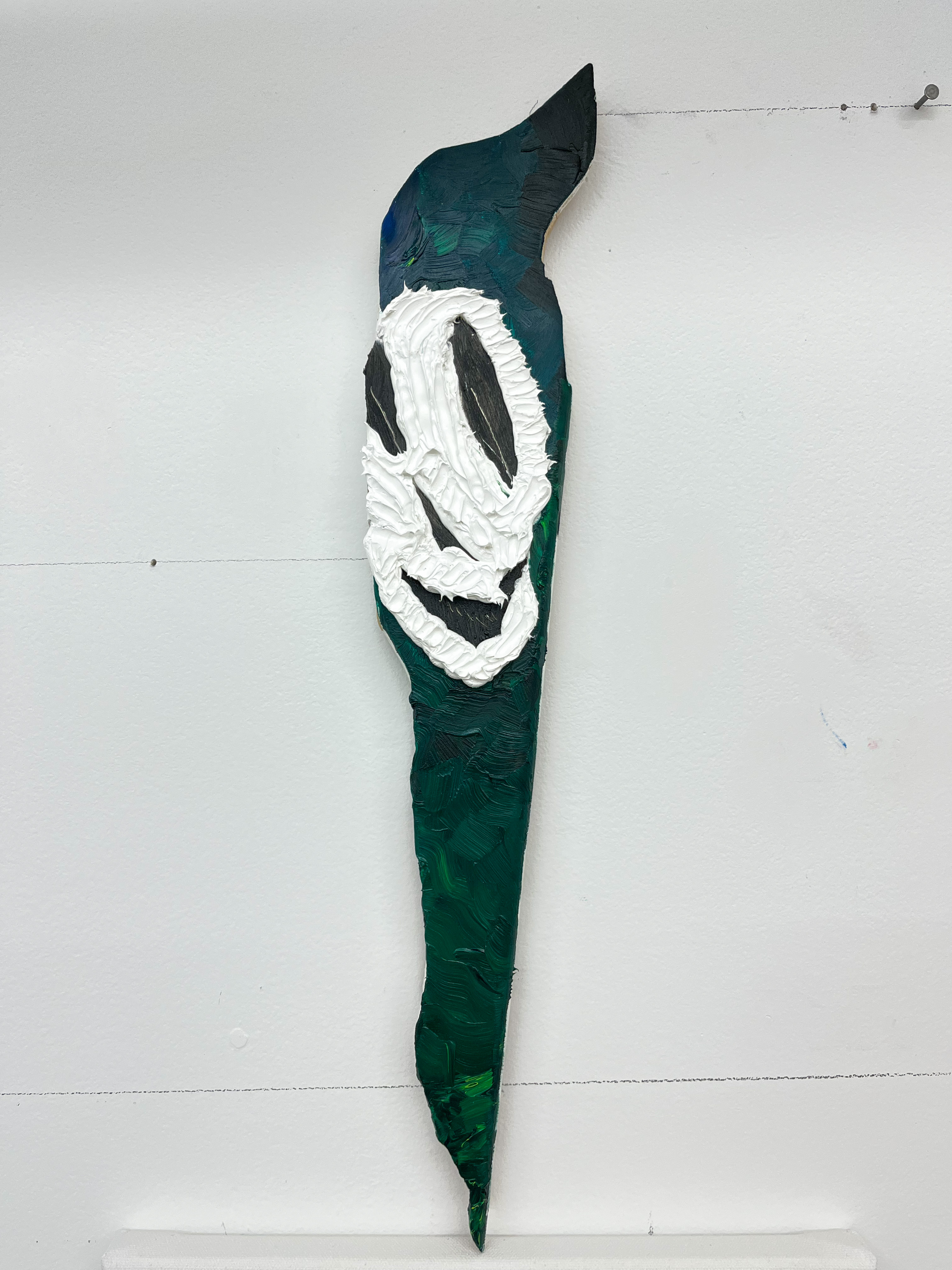 Splinter, oil on plywood, 2023.