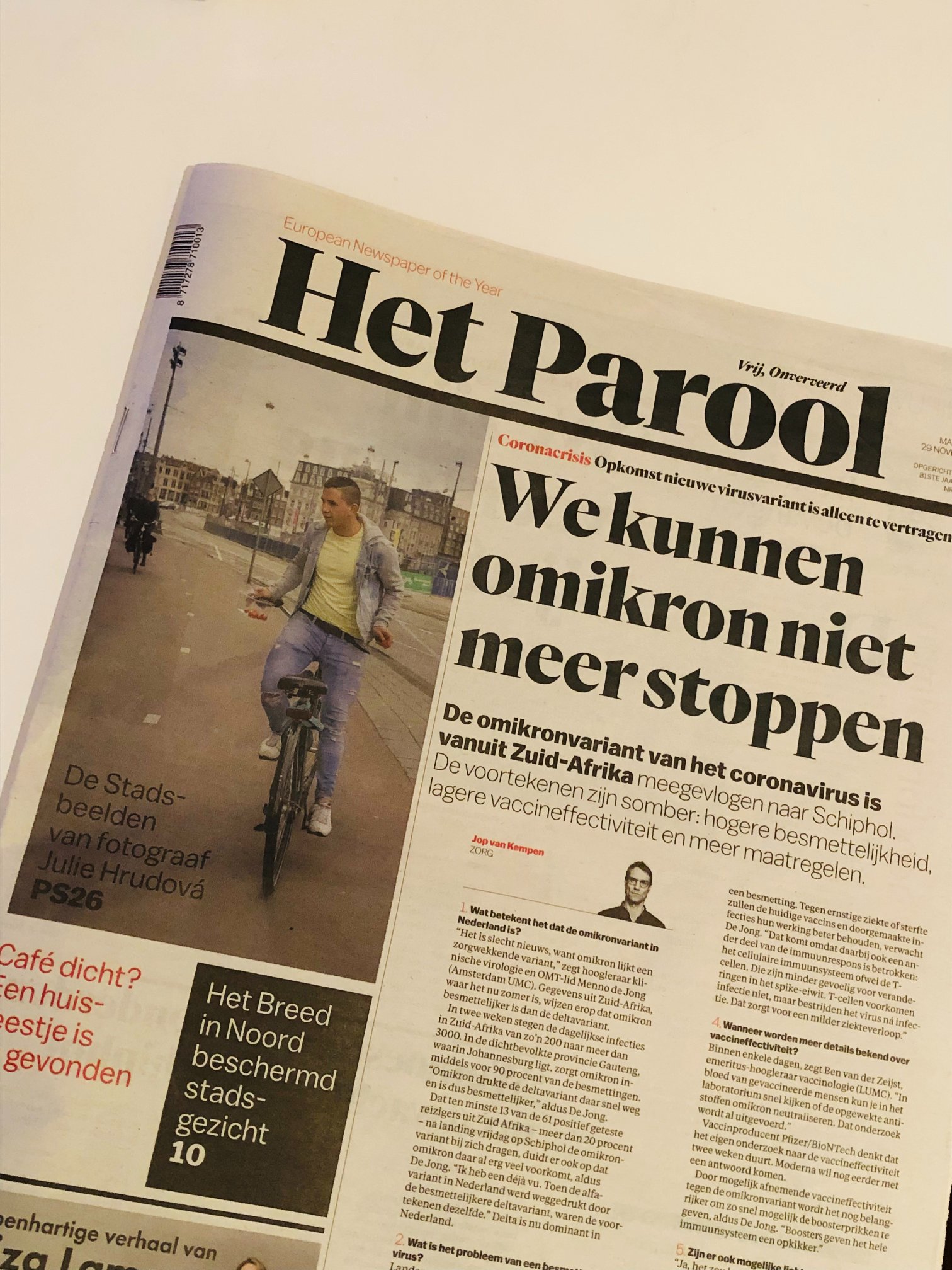 Het Parool - about my book Chasing Amsterdam