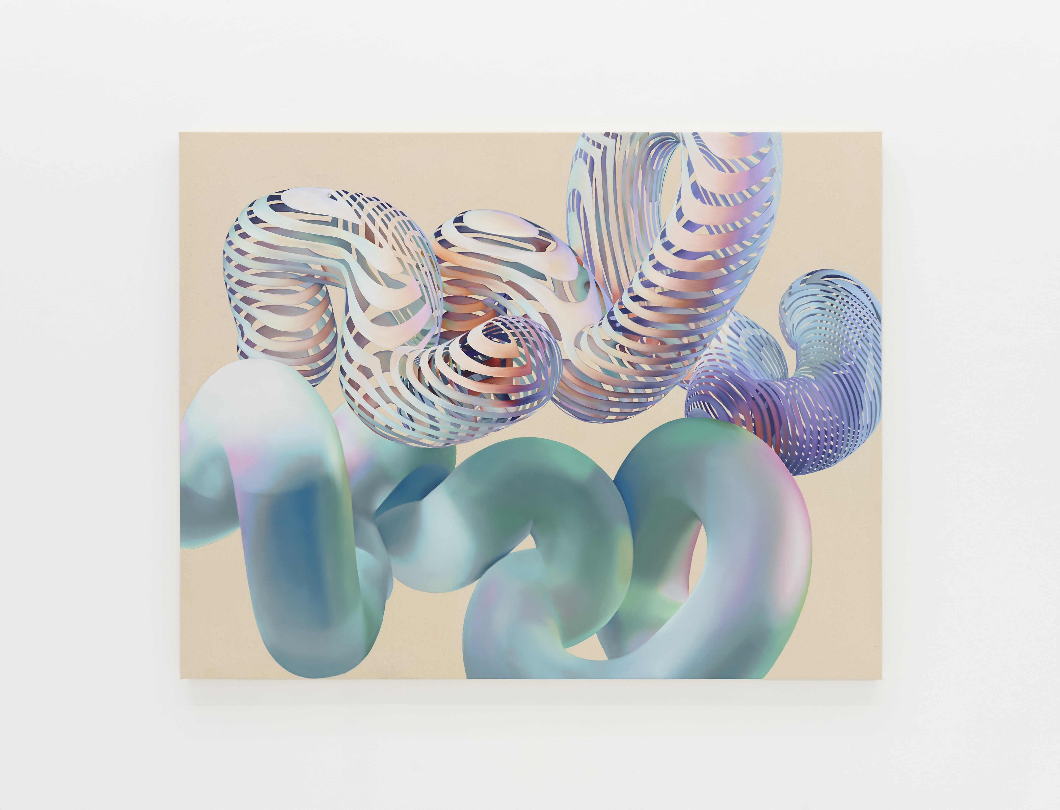 Soft Body Dynamics 96, Oil on canvas 50" x 64" 2022