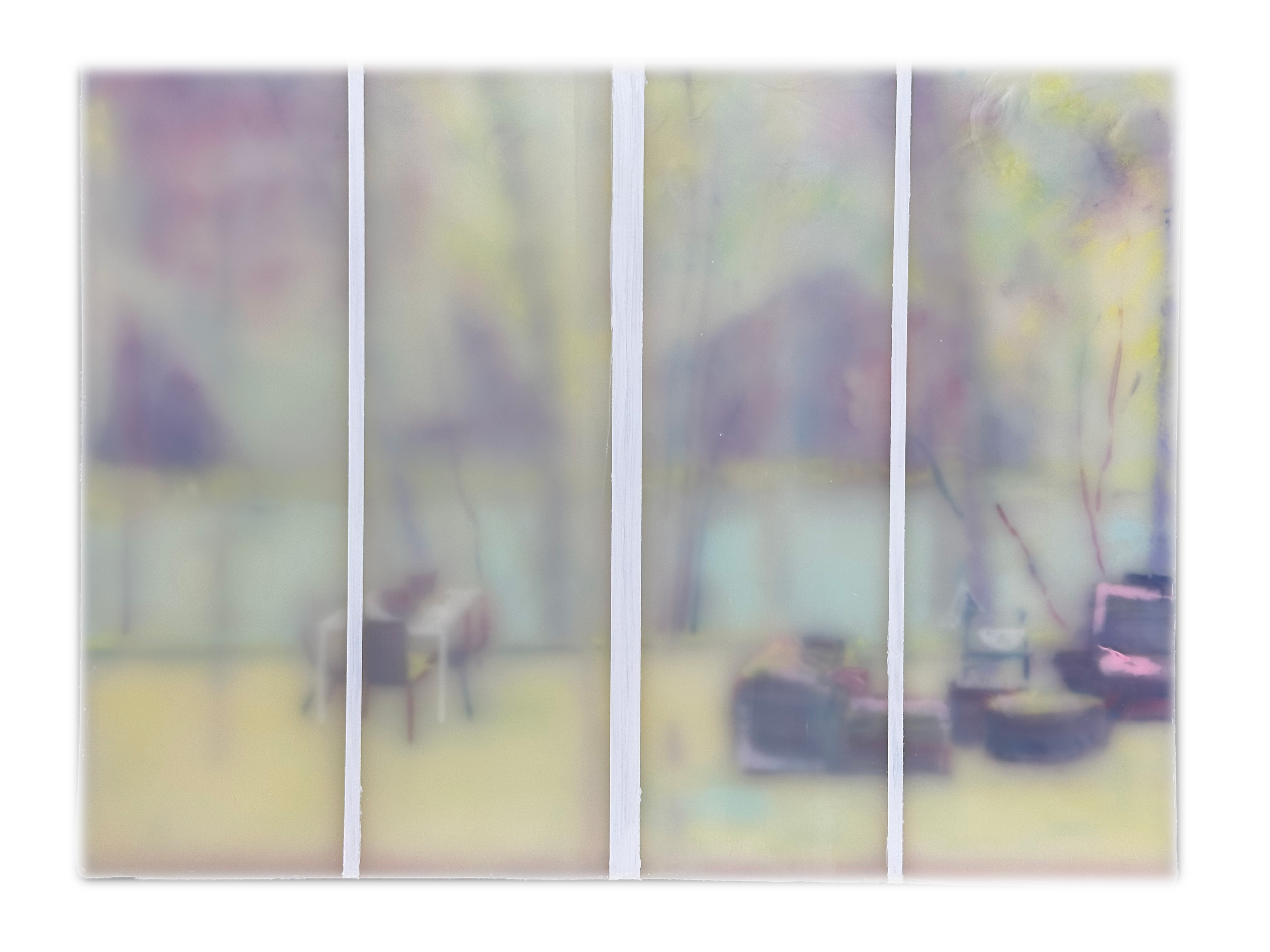 "Interior/Exterior XXVI," encaustic on board,  18 in x 24 in, 2025