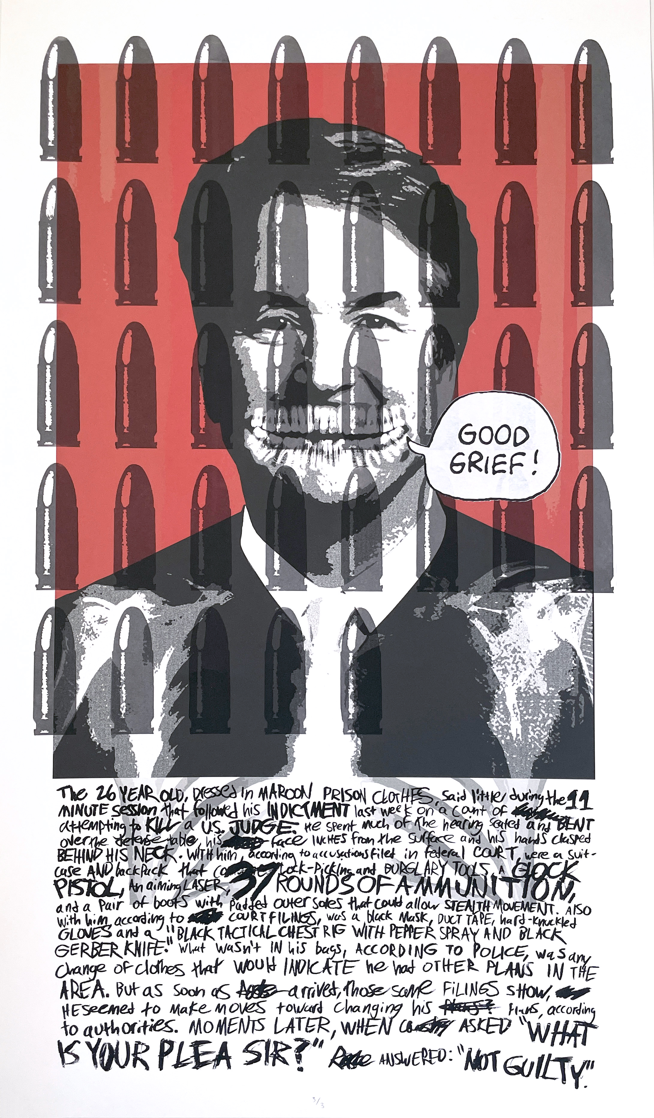 PORTRAIT OF THE DEAD MAN digital/screenprint (32"x20")