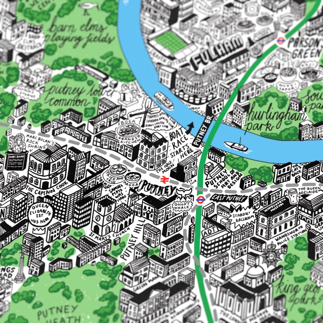 hand drawn map of london 2021 — Jenni Sparks