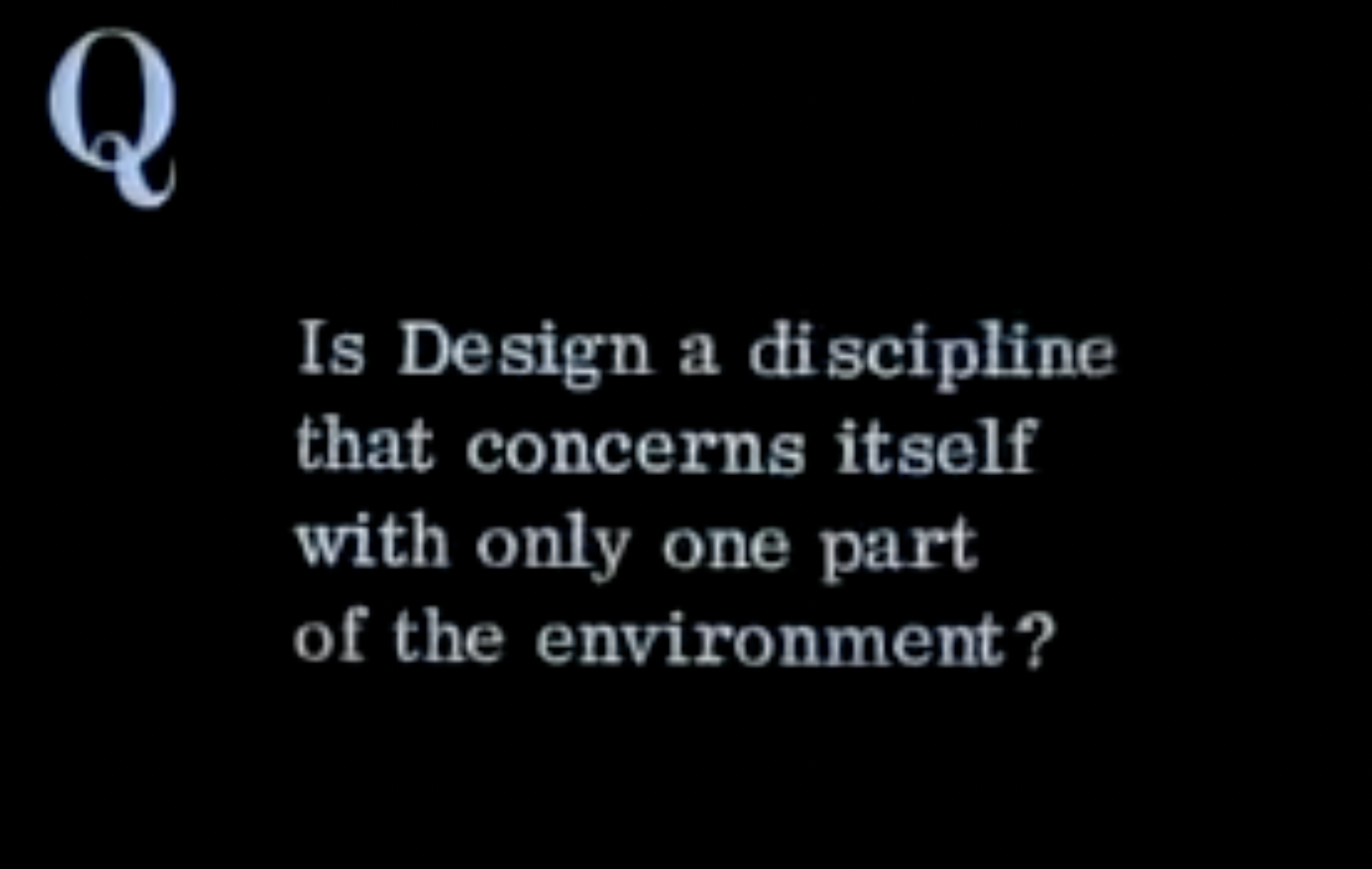 This is a video that showcases the mind of Charles Eames. His philosophy and what he highlights as the true solution of design and its power.