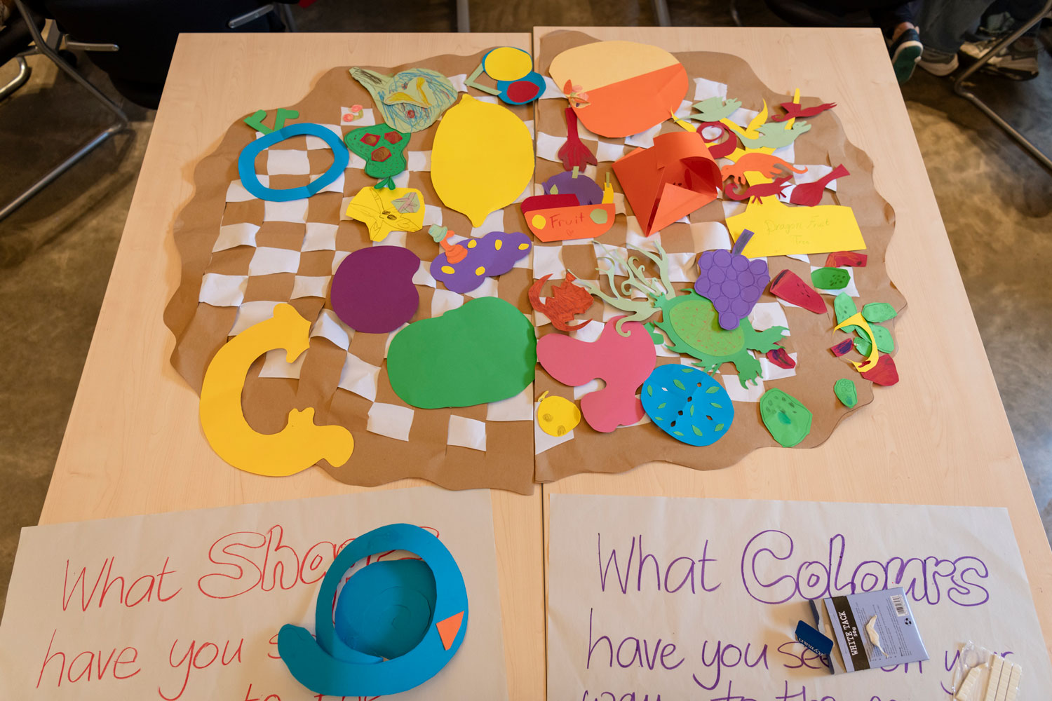 Back from the quest with a big basket of fruits. Photo by Sandra Ebert.