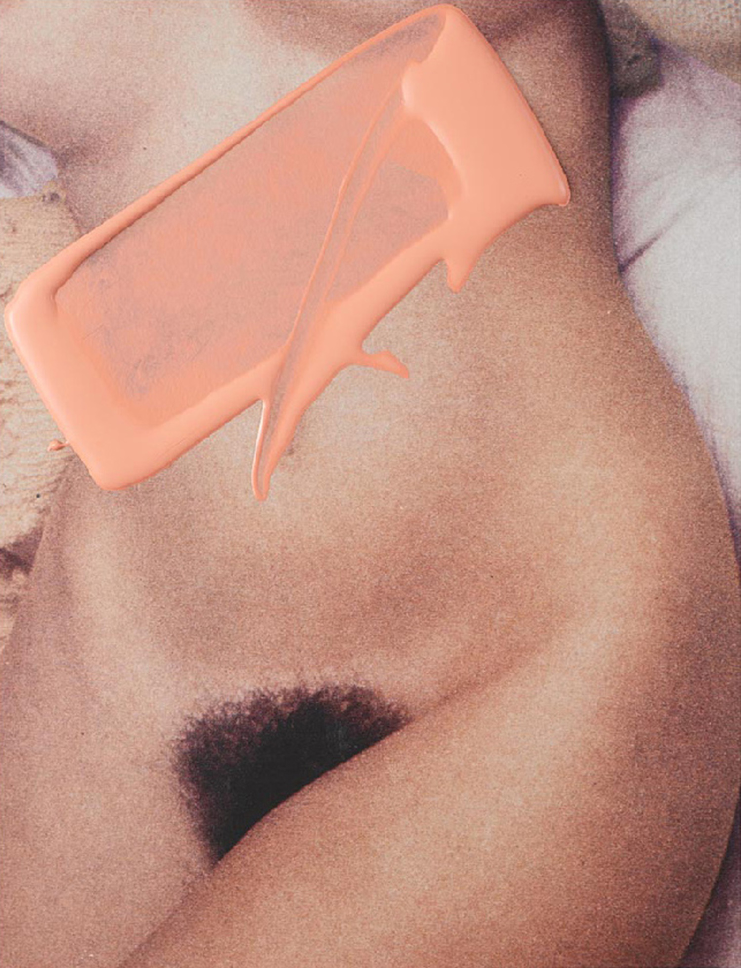 KMA stylist Sara Wacksman designs set for conceptual photo of a nude woman with pink paint on her body for Pan & The Dream